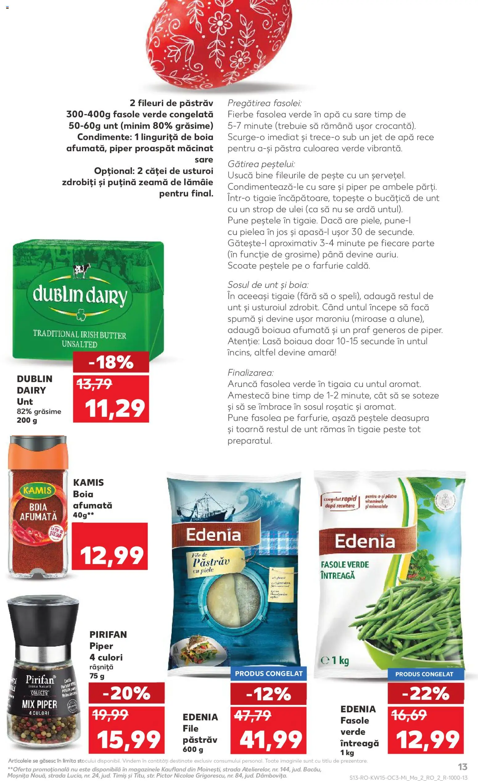 Noul catalog Kaufland – valabil de la 08.04.2026 | Pagină: 13 | Produse: Tigaie, Condimente, Apă, Sare