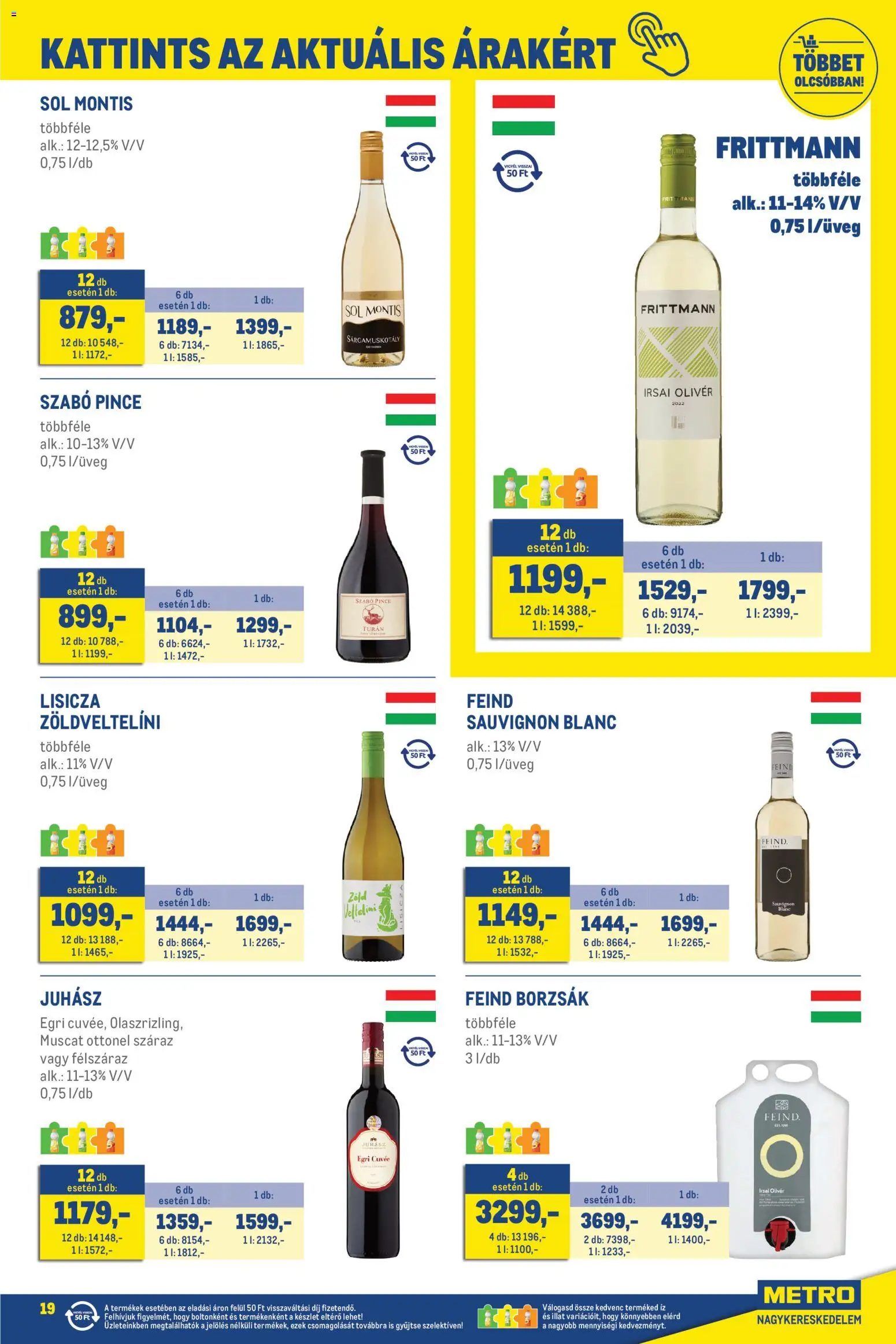 Metro akciós ujság - amely érvényes a következő dátumtól: 01.03.2026 | Oldal: 19 | Termékek: Só