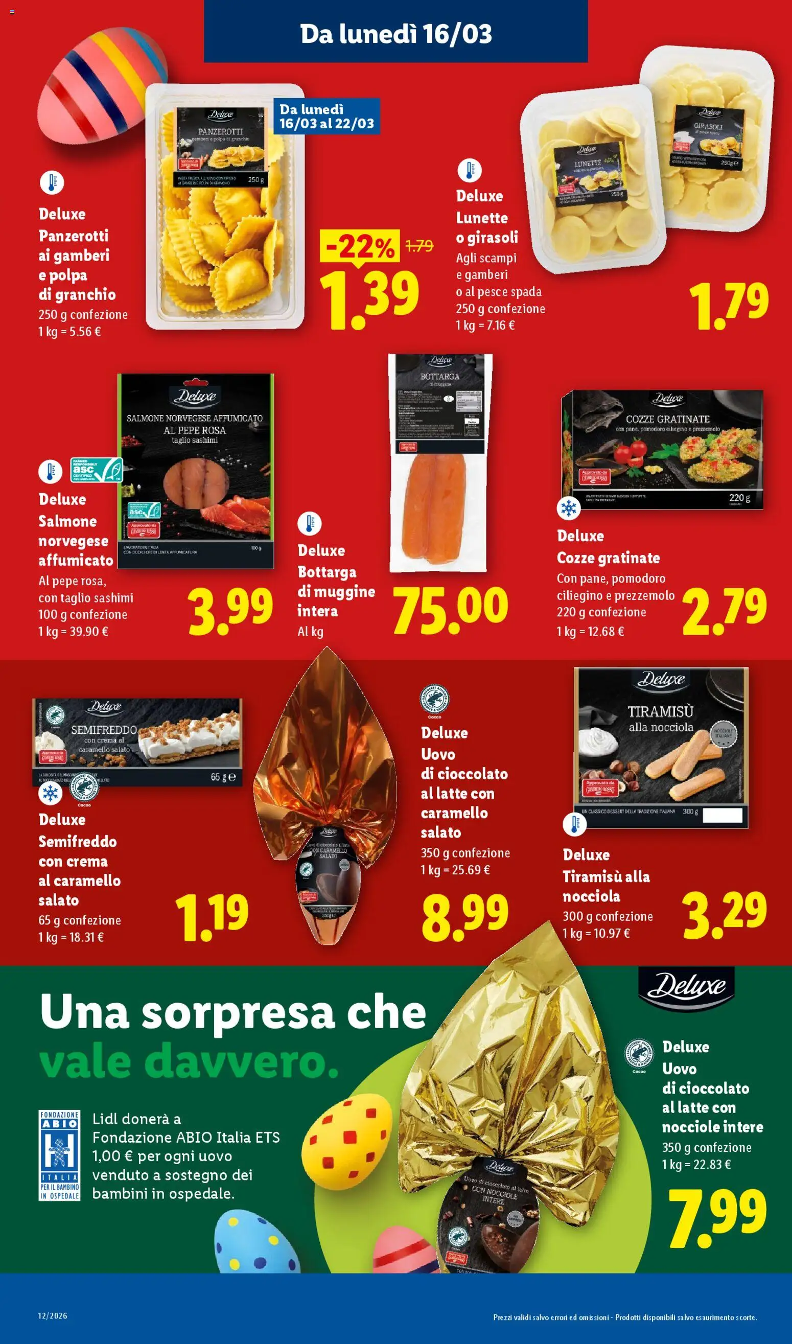 Volantino Lidl del 16.03.2026 | Pagina: 11 | Prodotti: Crema, Salmone, Pomodoro, Pesce spada