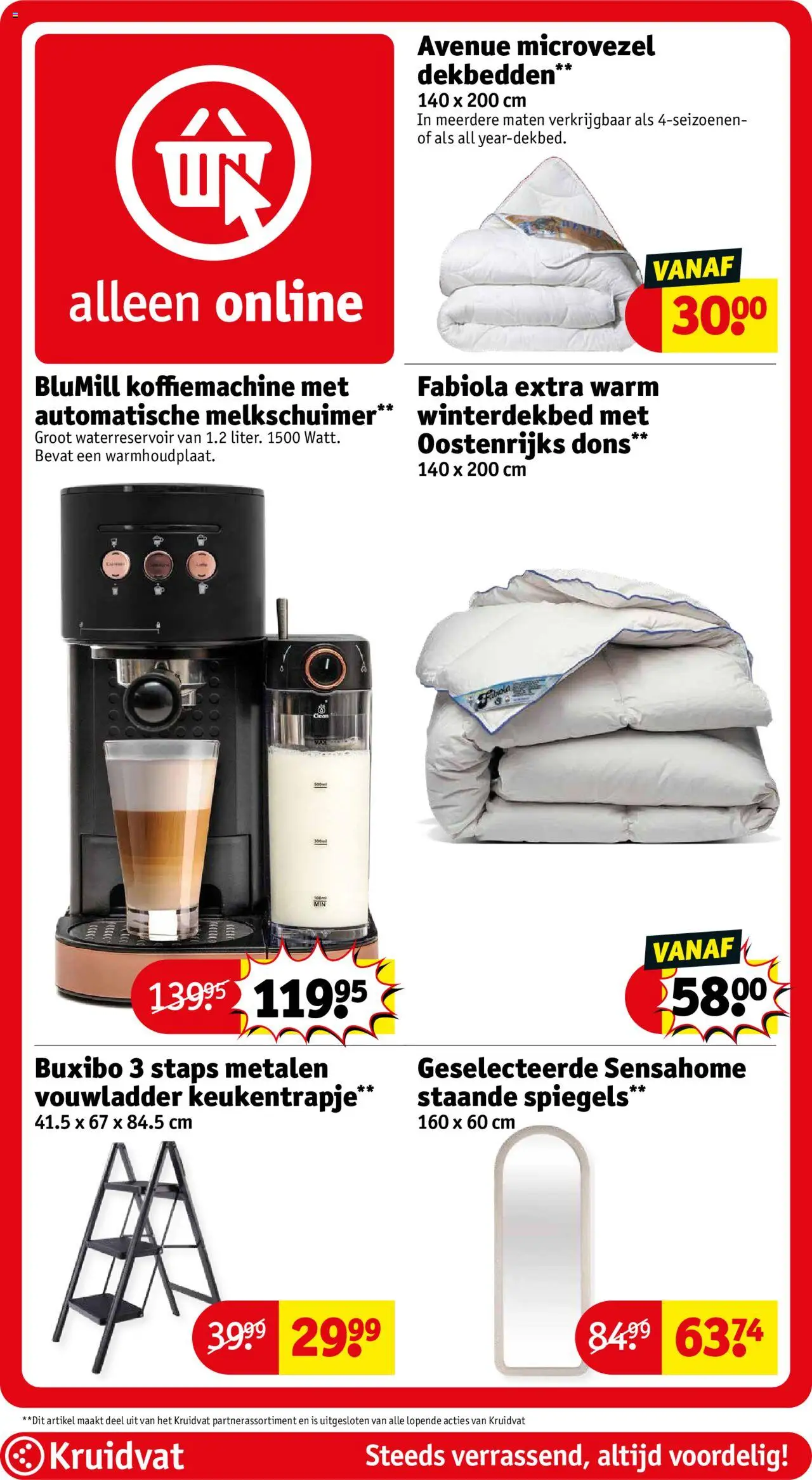 {H1} | Pagina: 93 | Producten: Ladder, Koffiemachine, Spiegels, Cukrászhab