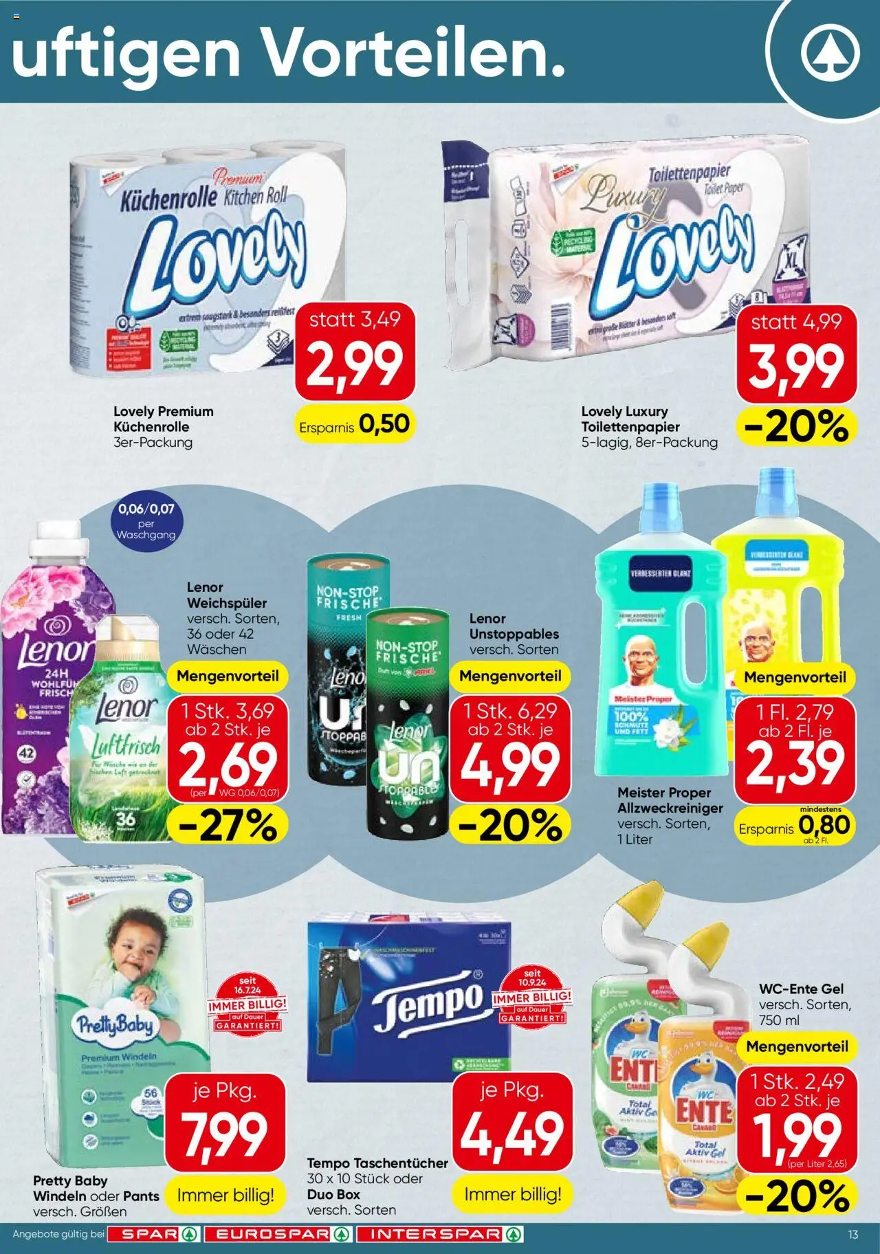 Spar Flugblatt - Kärnten gültig ab 04.09.2025 | Seite: 13 | Produkte: Box, Weichspüler