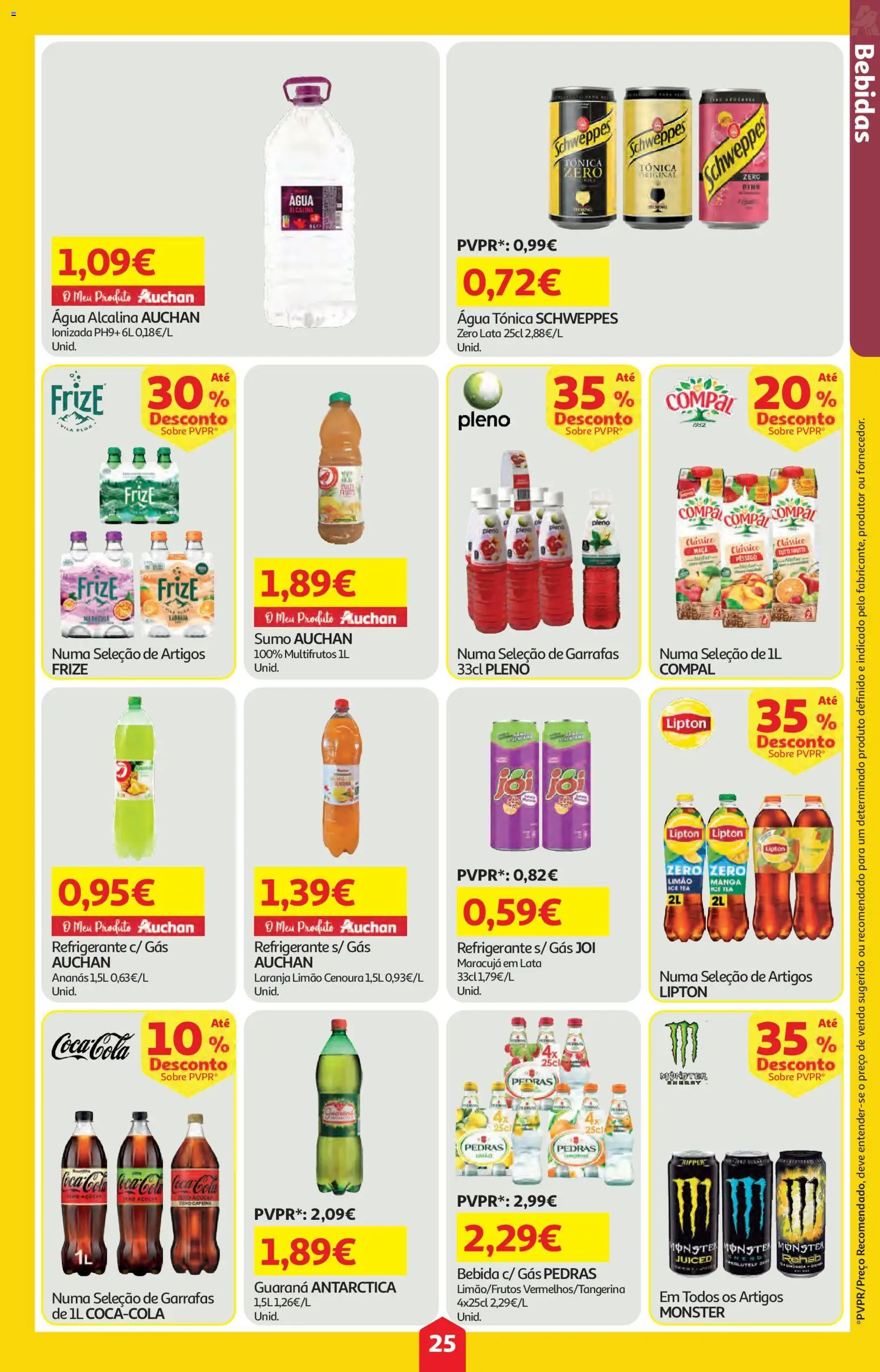 Auchan folheto │ válido de 09.04.2026 | Página: 25 | Produtos: Refrigerante, Maça, Sumo, Bebida