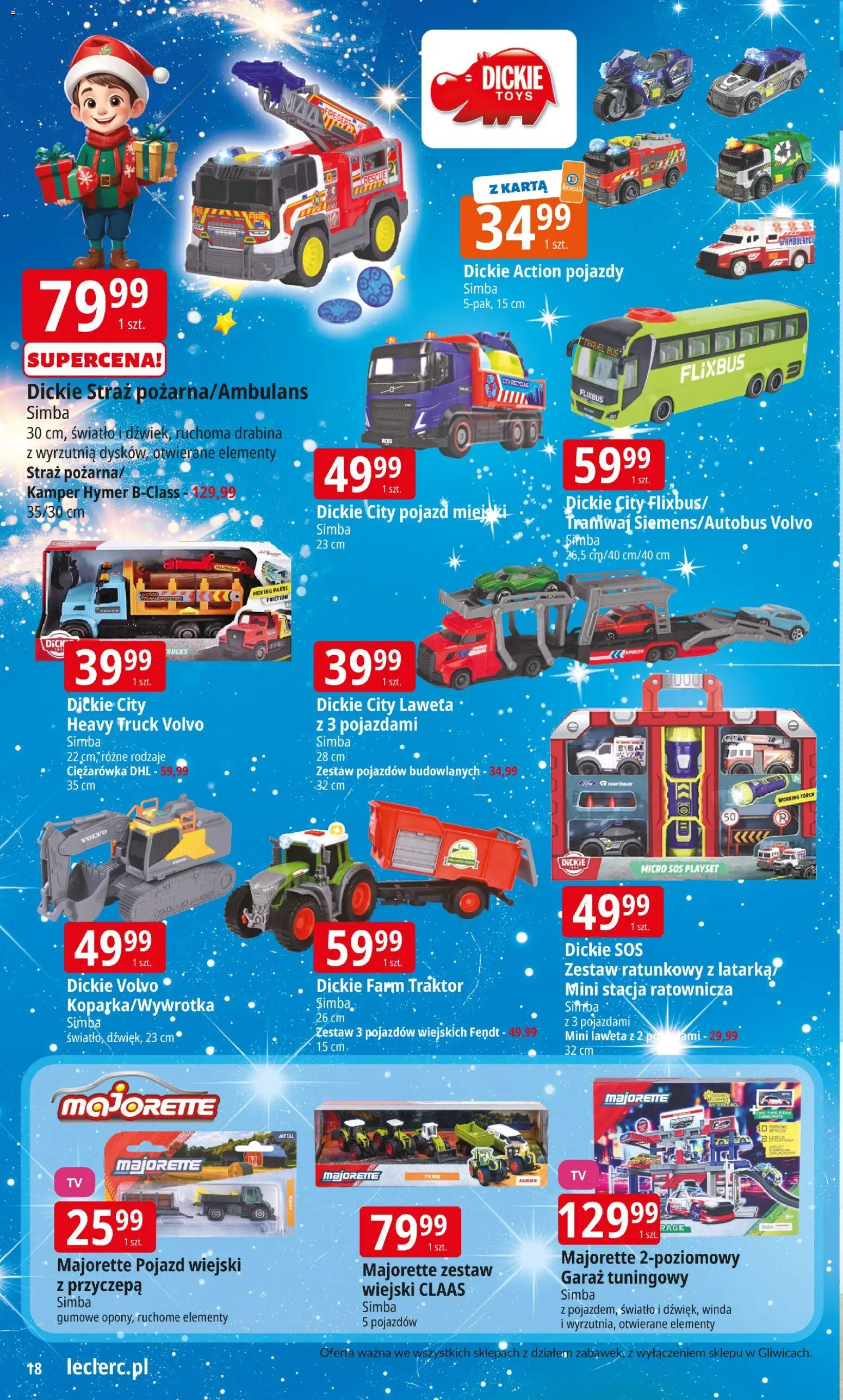 E.Leclerc Gazetka - Warszawa Bielany zabawki od 12.11.2025 | Strona: 18 | Produkty: Karta, Drabina, Wyrzutnia, Sos
