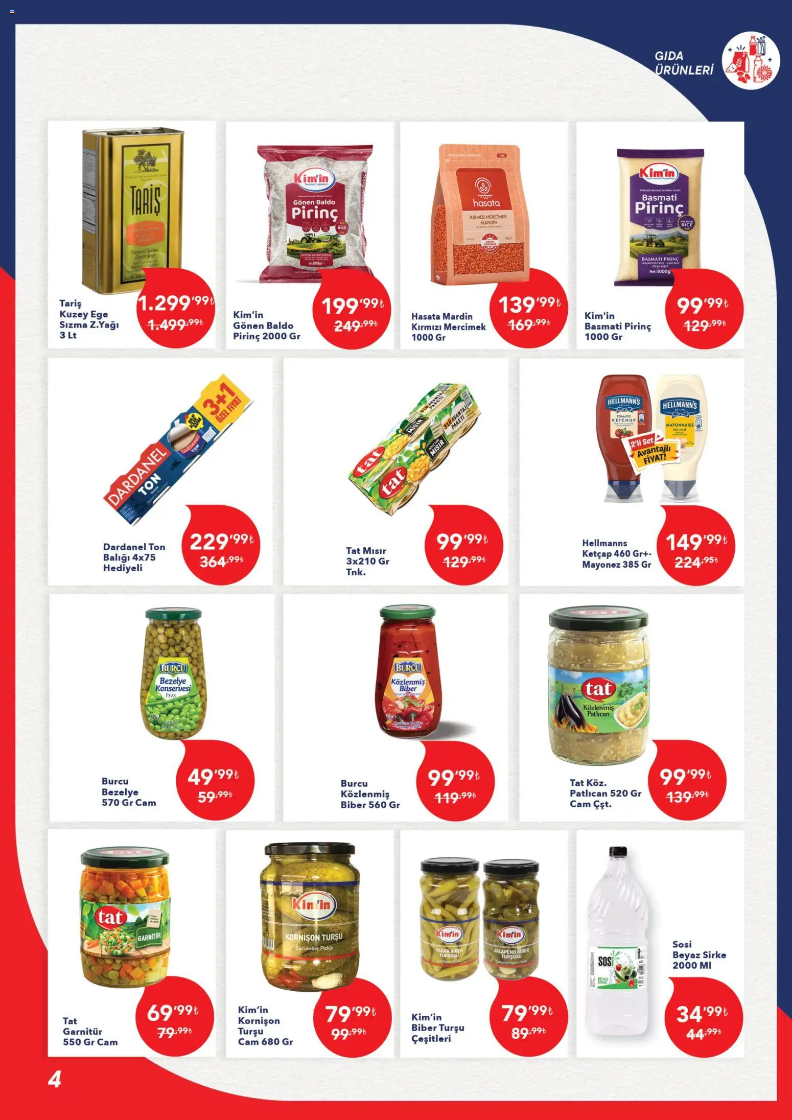 Kim Market Katalog - Marmara Insert - 13.04.2026 tarihinden itibaren geçerlidir | Sayfa: 4 | Ürünler: Ravioli, Pirinç, Mayonez, Bezelye