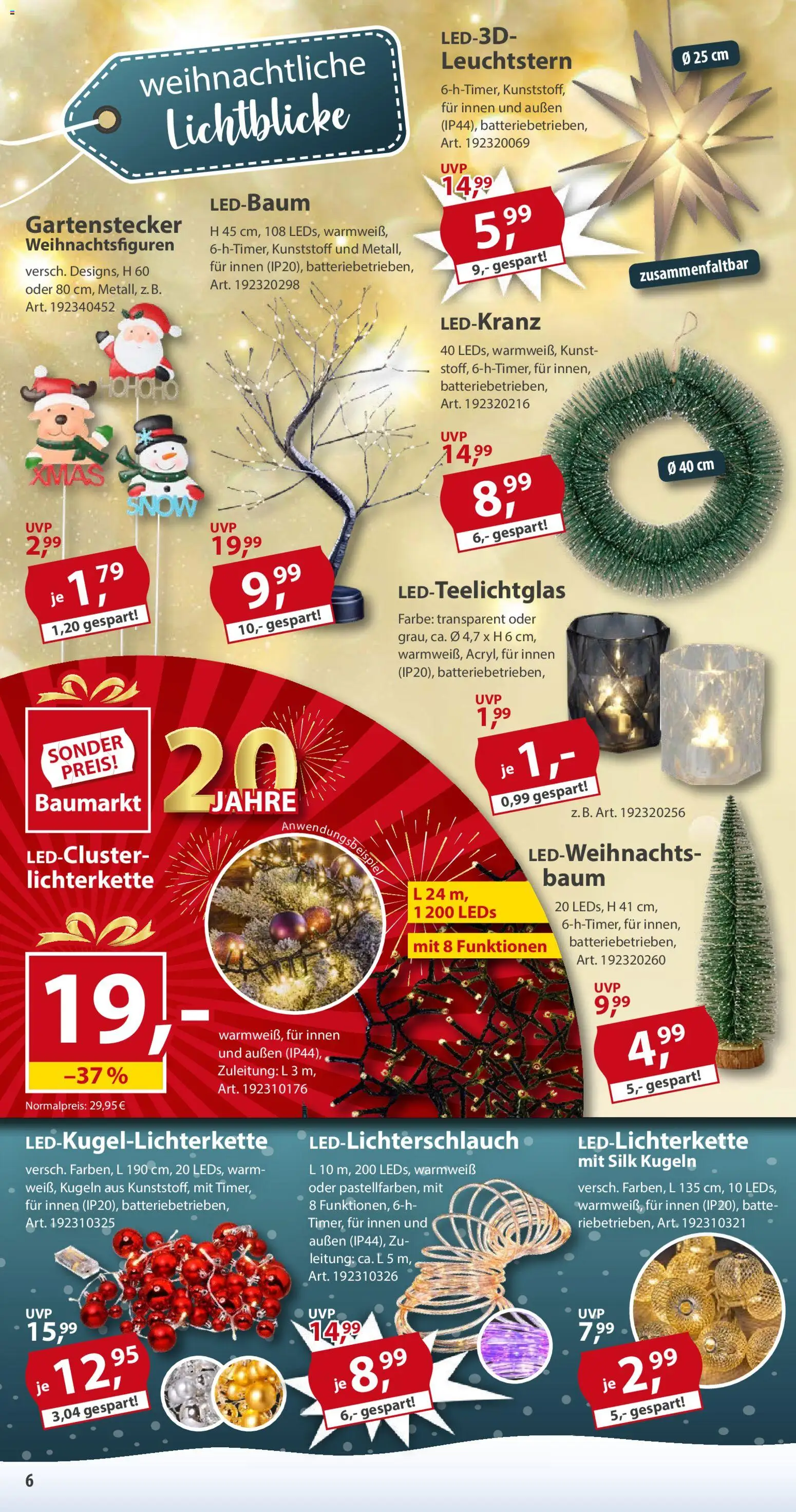 Sonderpreis Baumarkt Prospekt 	 – gültig ab 15.11.2025 | Seite: 6