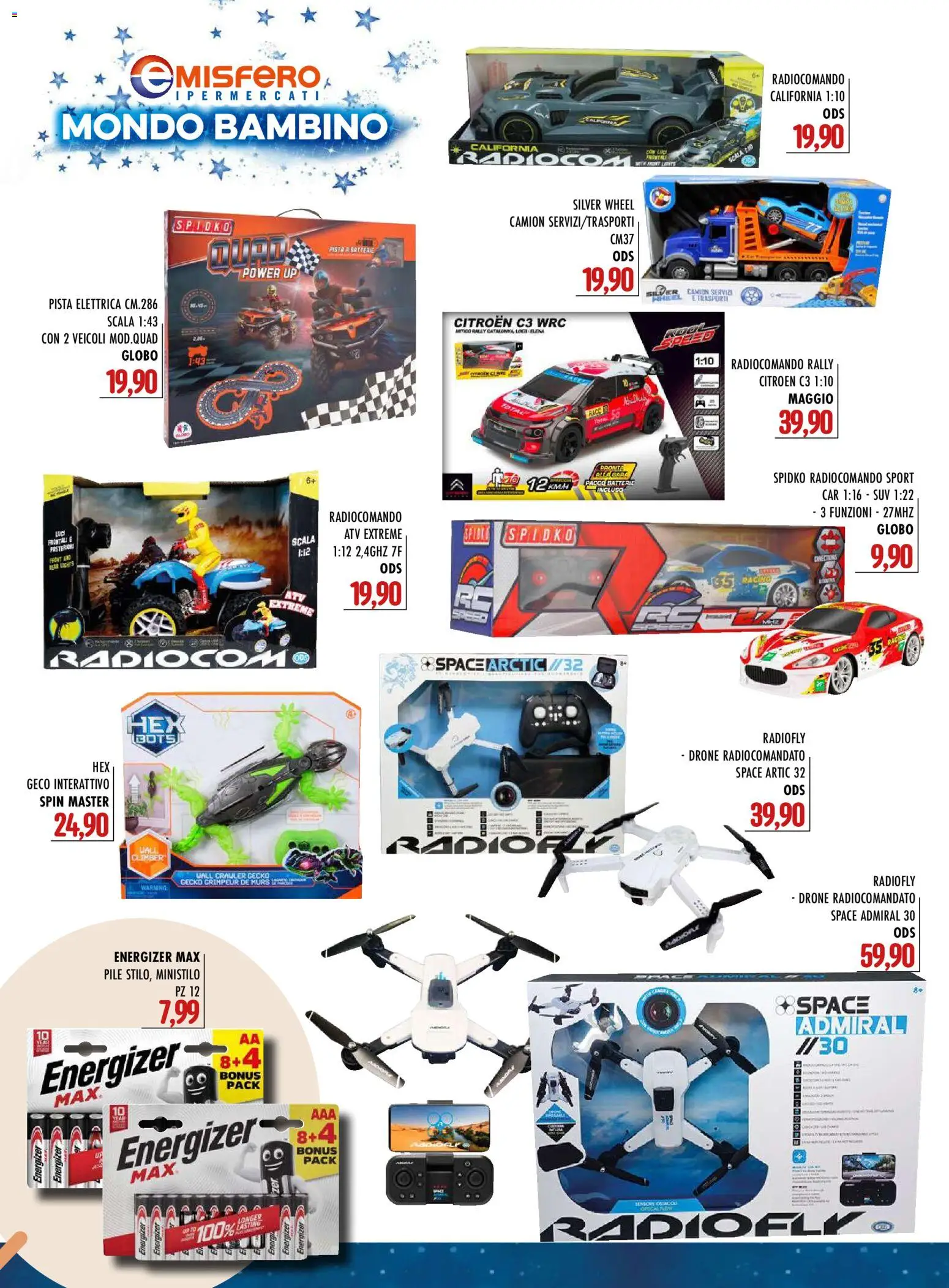 Volantino Emisfero del 13.11.2025 | Pagina: 18 | Prodotti: Pile, Drone, Scala, Batterie