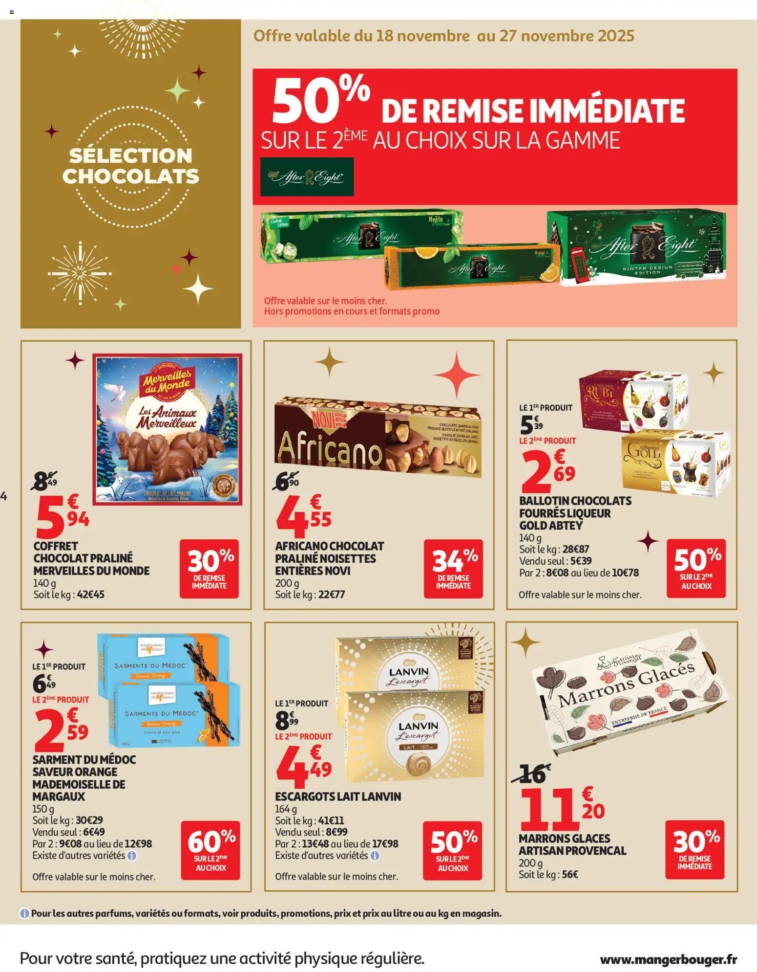 {H1} | Page: 4 | Produits: Orange, Liqueur, Noisettes, Chocolats After Eight