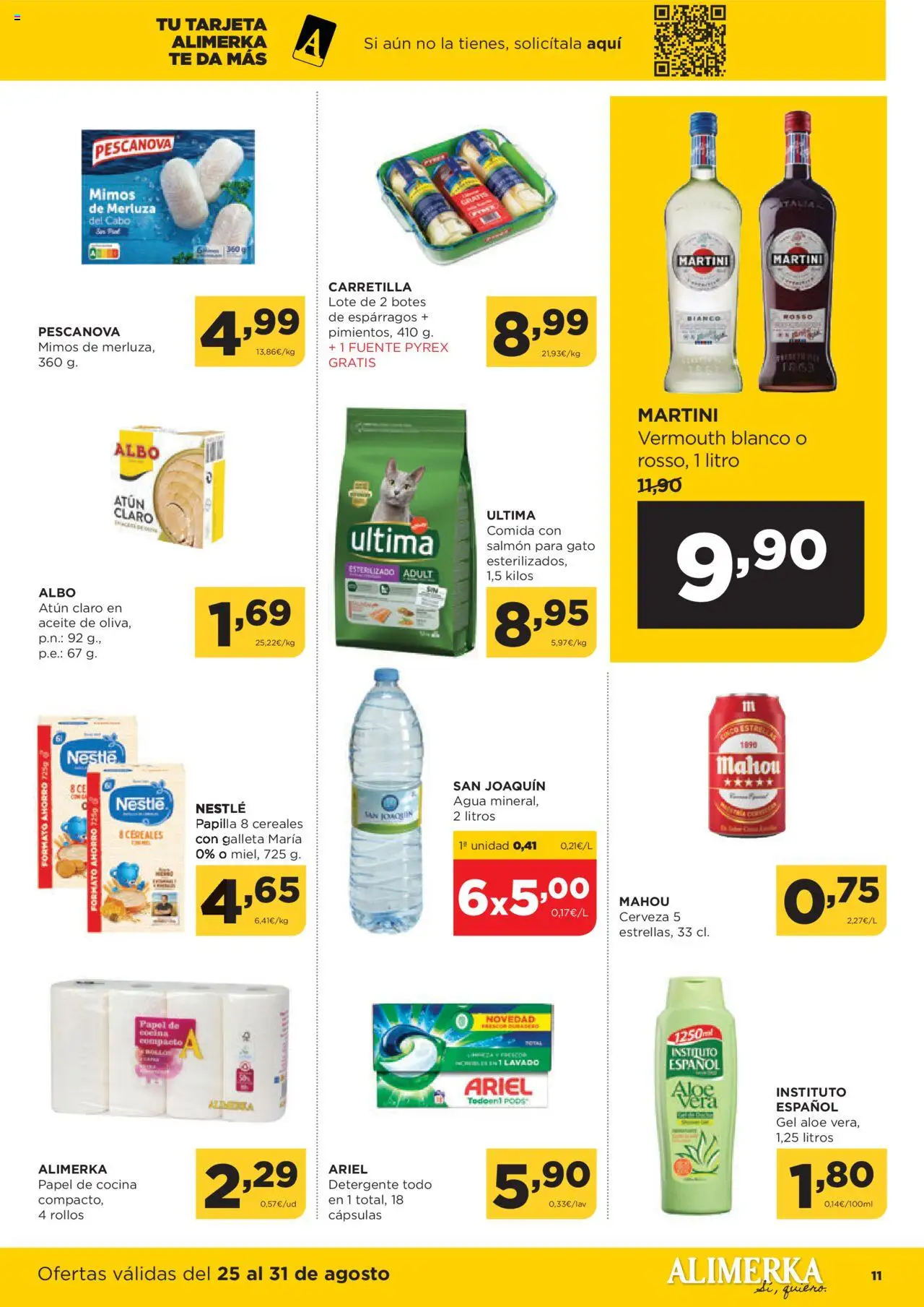 Alimerka folleto Castilla y León │ válido desde el 25.08.2025 | Página: 11 | Productos: Aceite, Cerveza, Cereales, Té