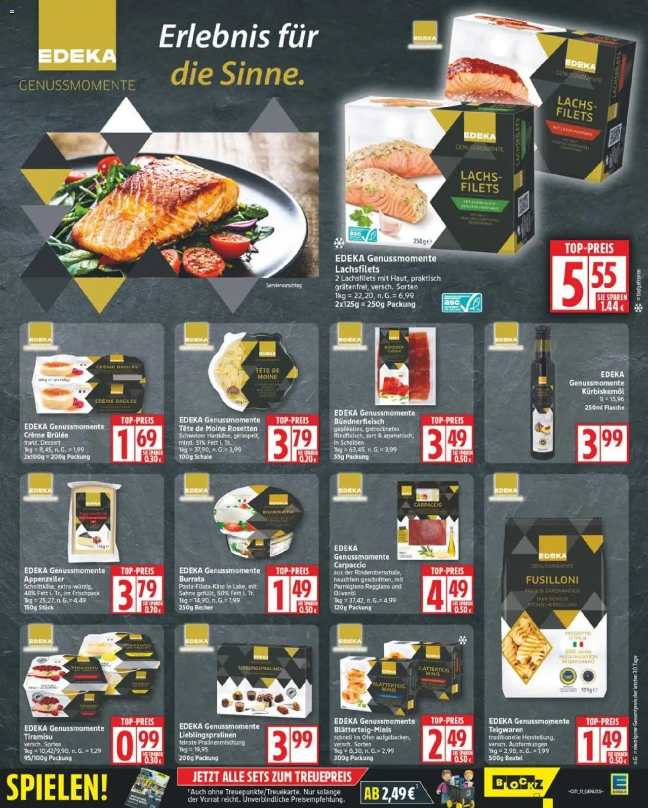 Edeka Prospekt 	 - gültig ab dem 28.07.2025 | Seite: 11 | Produkte: Kürbiskernöl, Creme, Creme brulee, Burrata