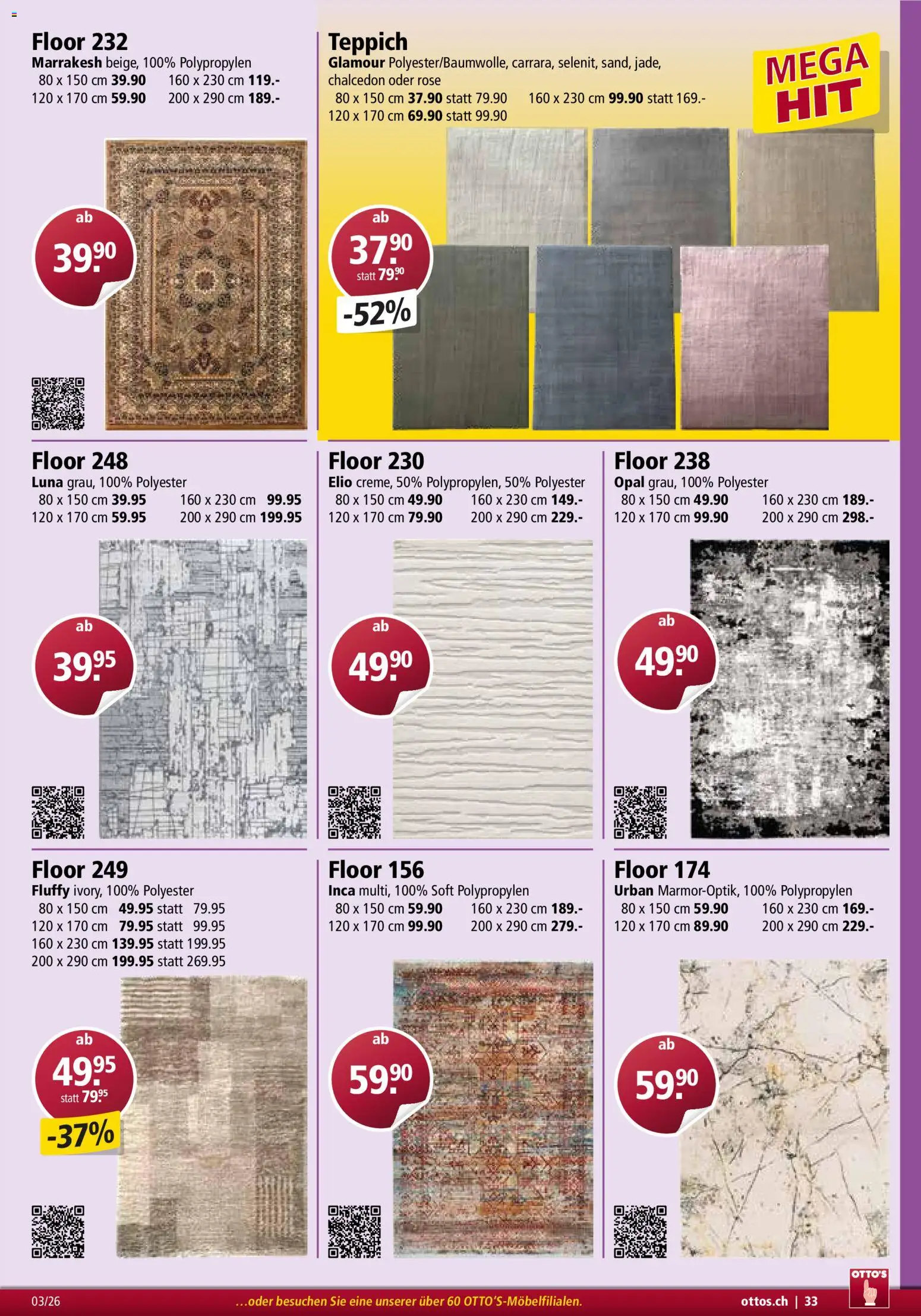 Otto's Aktionen Möbelflyer – gültig ab 01.03.2026 | Seite: 33 | Produkte: Teppich