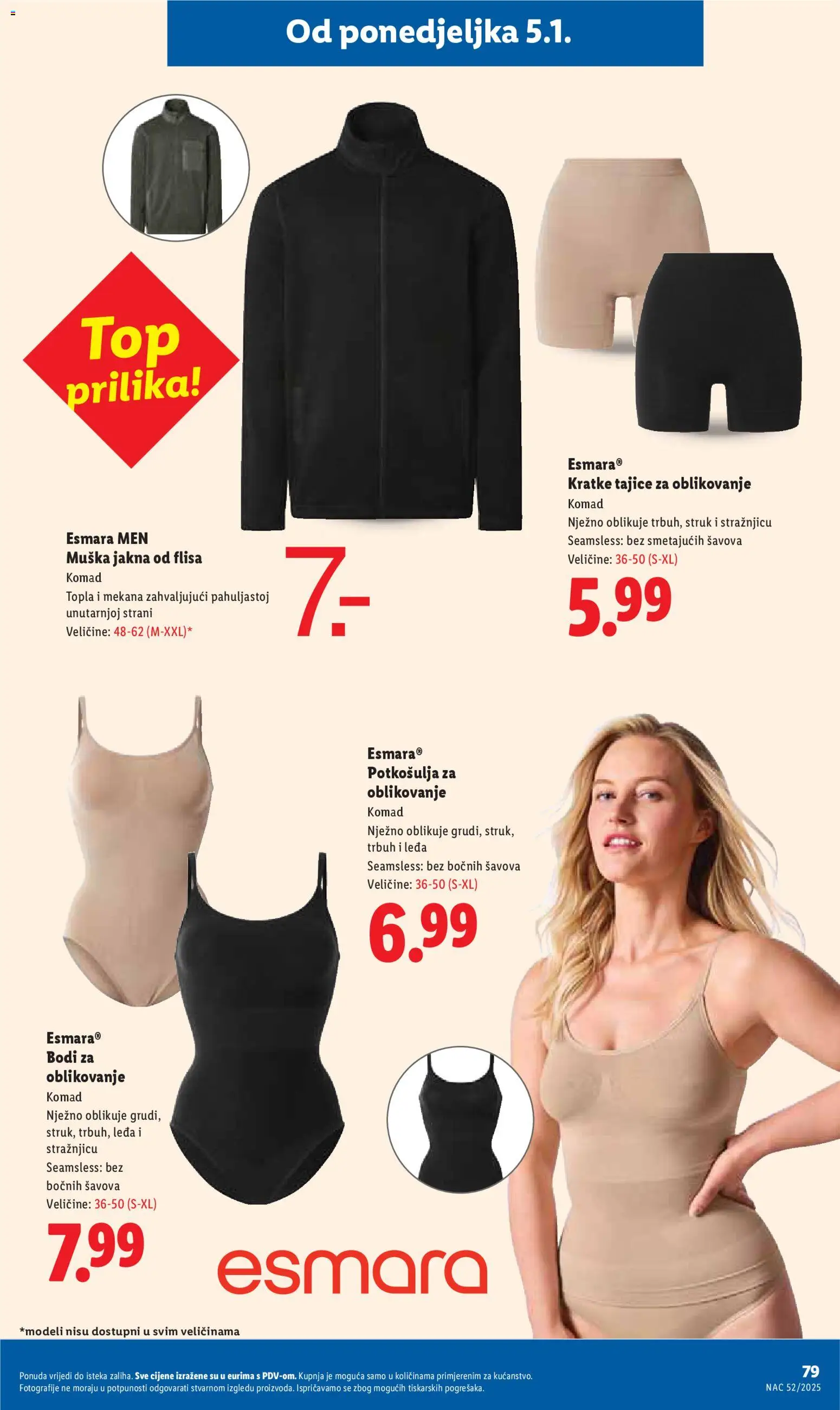 Lidl katalog | vrijedi od 27.12.2025 | Stranica: 79 | Proizvodi: Jakna, Tajice