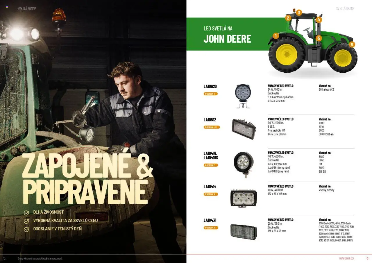 Nové Kramp akcie – leták je platný od 12.08.2025 | Strana: 7 | Produkty: Led svetlá, Svetlo, Rám, Led