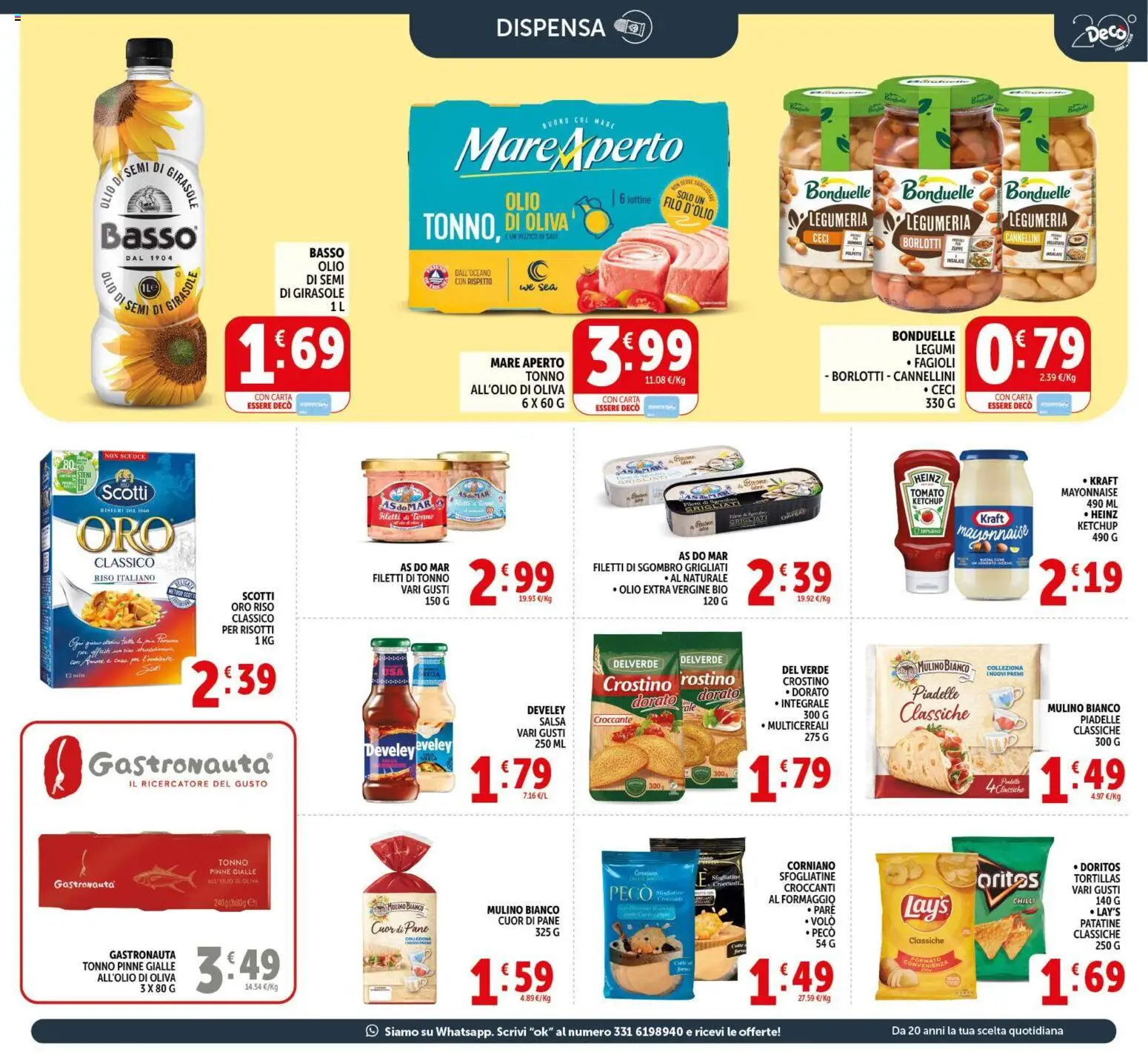 Volantino Decò del 17.03.2026 | Pagina: 17 | Prodotti: Pane, Patatine, Salsa, Sgombro