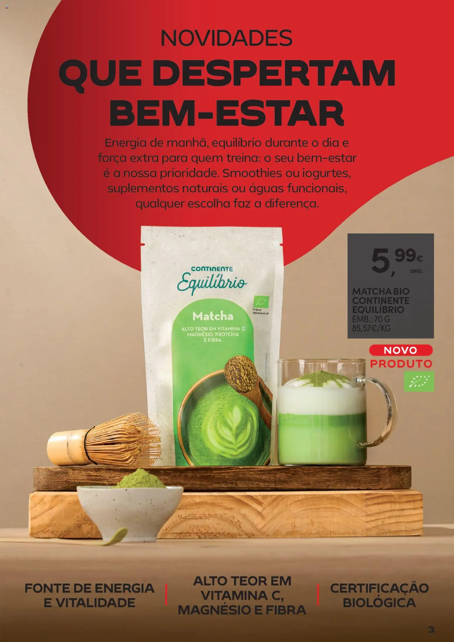 Continente - Cabazes de Natal │ válido de 11.11.2025 | Página: 3 | Produtos: Matcha, Vitamina c, Proteina