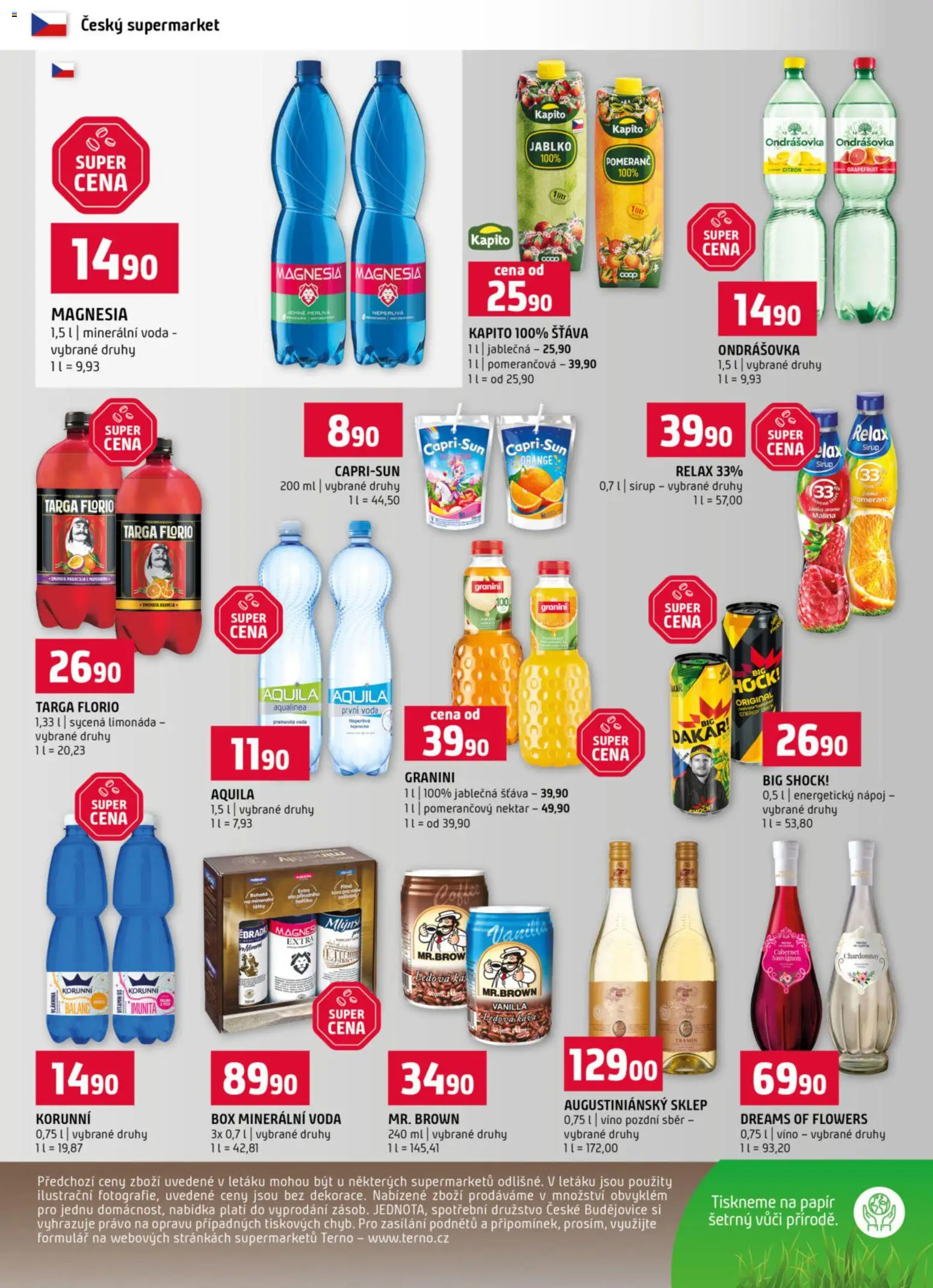 Terno leták od 18.03.2026 | Strana: 12 | Produkty: Limonáda, Víno, Cabernet Sauvignon, Aquila