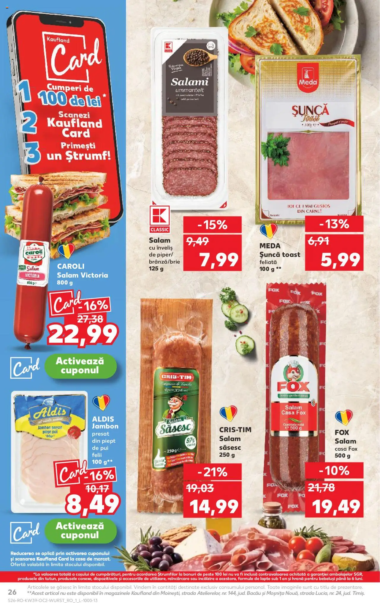 Kaufland RO akciós ujság - amely érvényes a következő dátumtól: 24.09.2025 | Oldal: 26