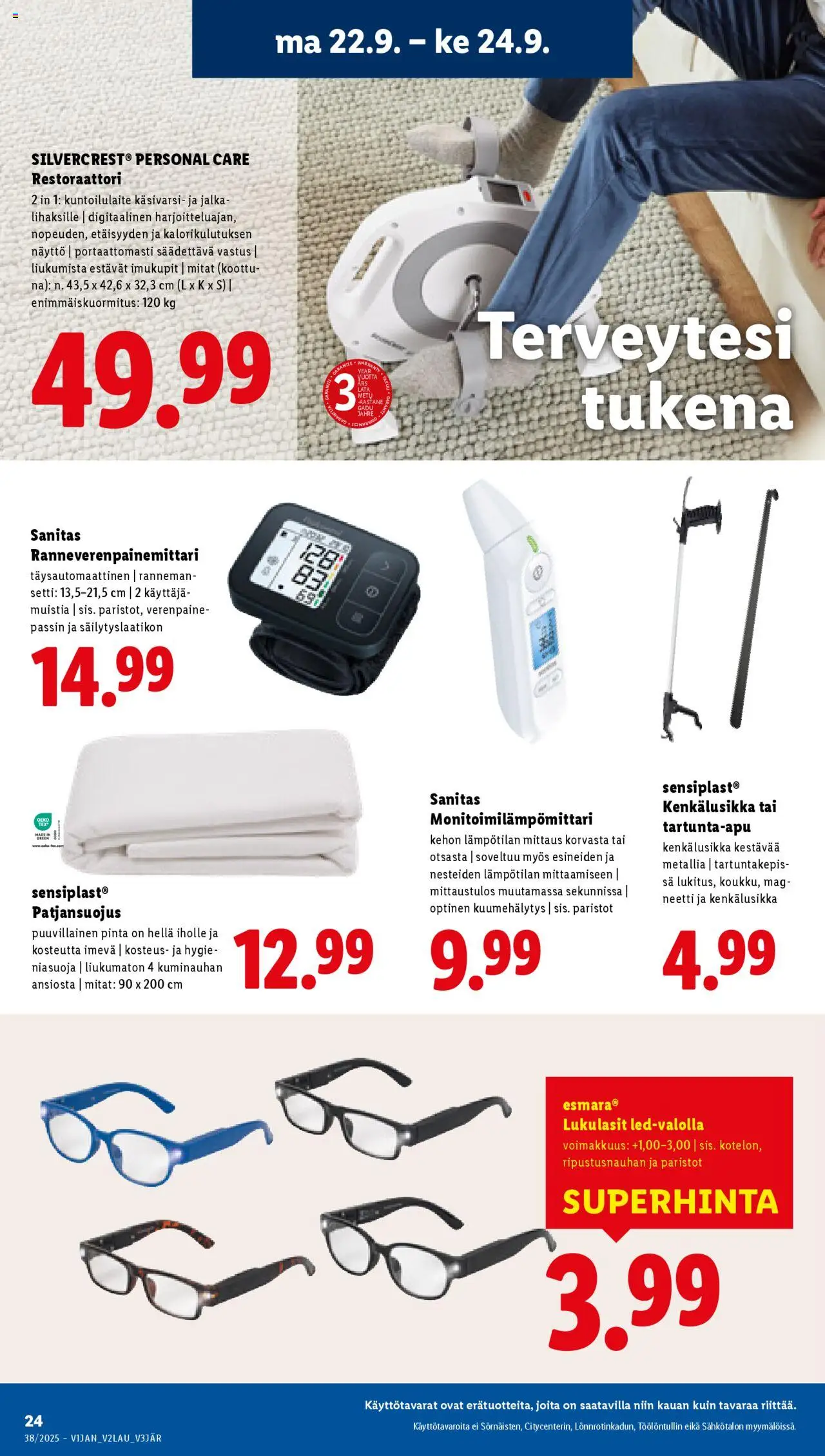 Lidl tarjoukset - Rovaniemi – voimassa 18.09.2025 alkaen | Sivu: 32 | Tuotteet: Hella, Paristot, Näyttö