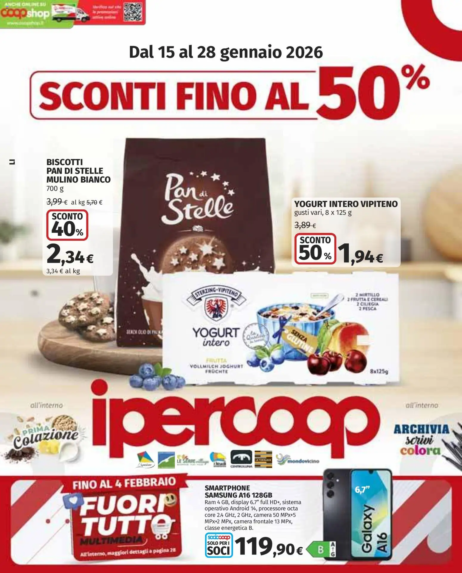 Volantino Ipercoop del 15.01.2026 | Pagina: 1 | Prodotti: Cereali, Frutta, Pesca, Terra