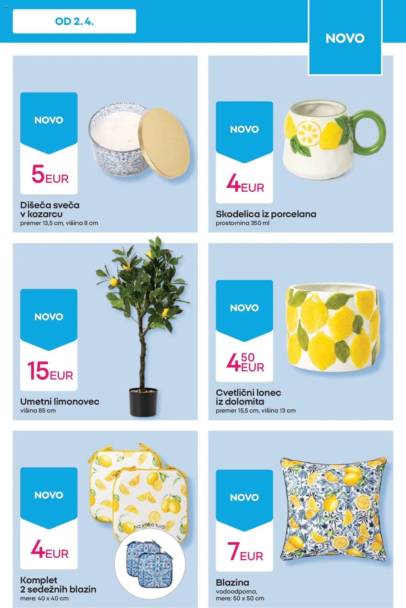 Novi Pepco katalog ponudbe – veljaven od 09.04.2026 | Stran: 7 | Izdelki: Skodelica, Blazina, Sveča