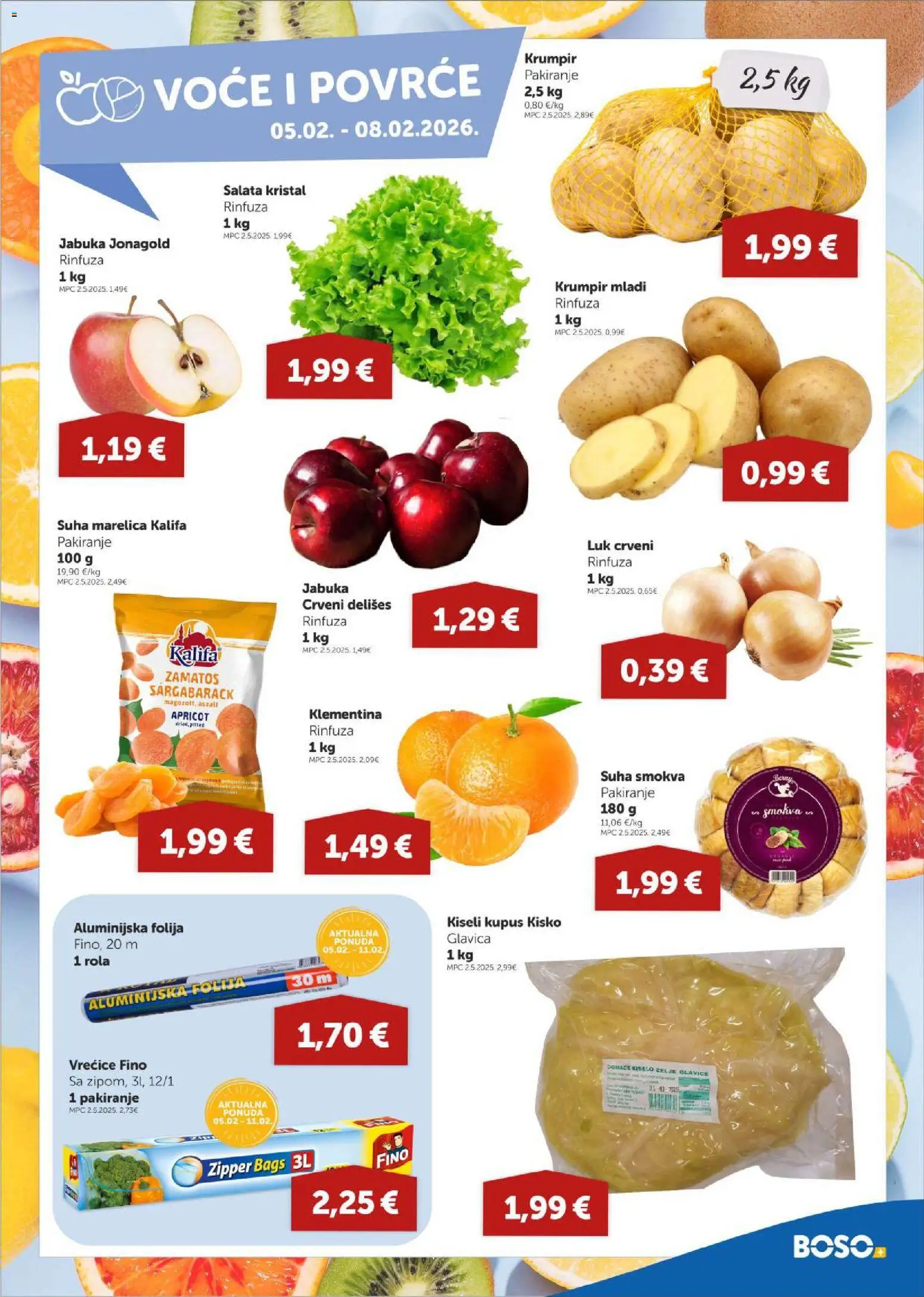 Boso katalog | vrijedi od 05.02.2026 | Stranica: 3 | Proizvodi: Luk, Povrće, Voće, Jabuka