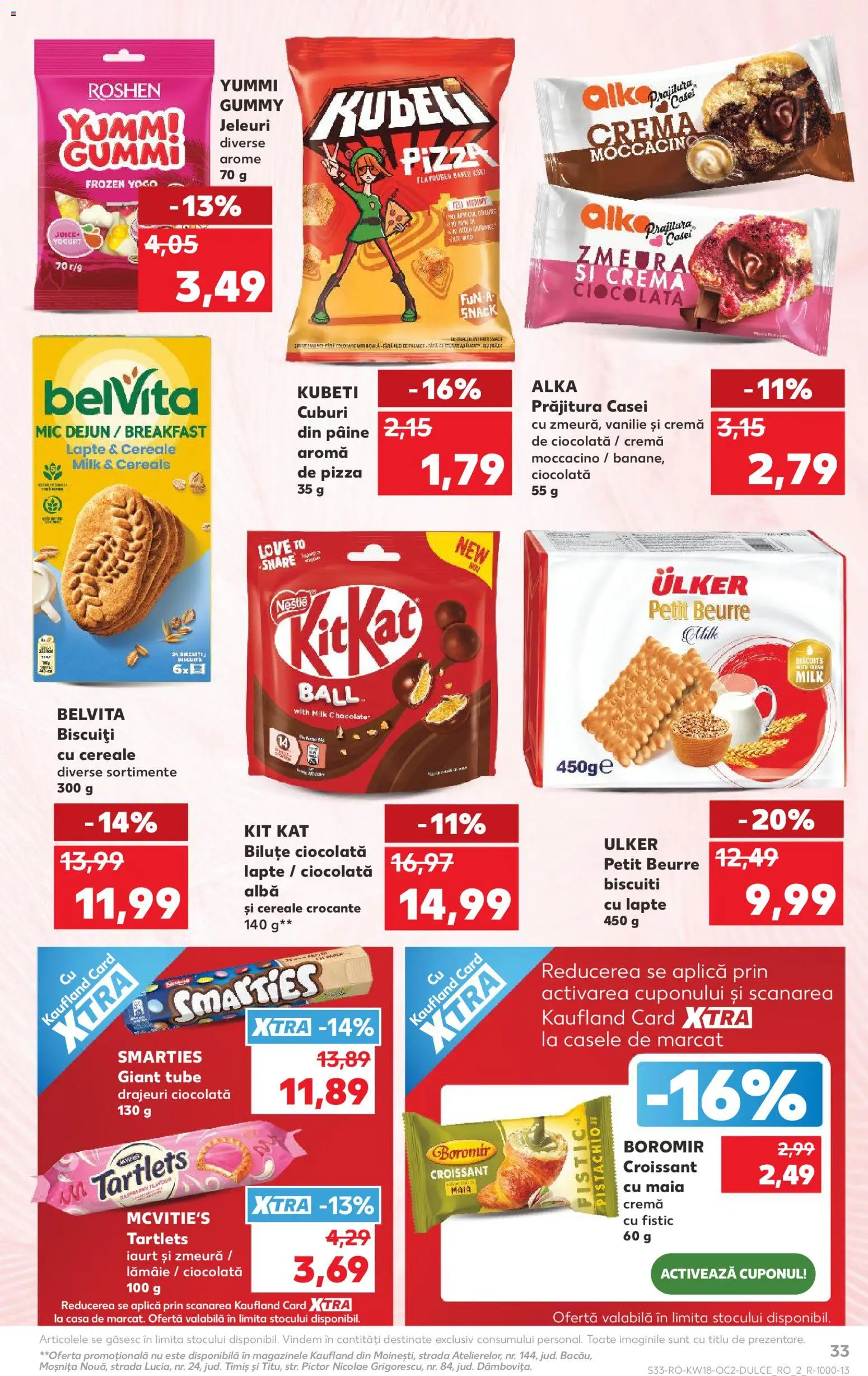 Kaufland RO akciós ujság - amely érvényes a következő dátumtól: 29.04.2026 | Oldal: 33 | Termékek: Croissant, Pizza