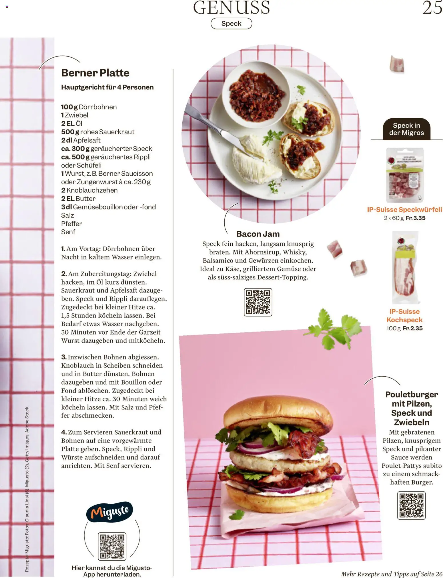 Migros Magazin – gültig ab 18.02.2026 | Seite: 25 | Produkte: Apfelsaft, Knoblauch, Pfeffer, Salz