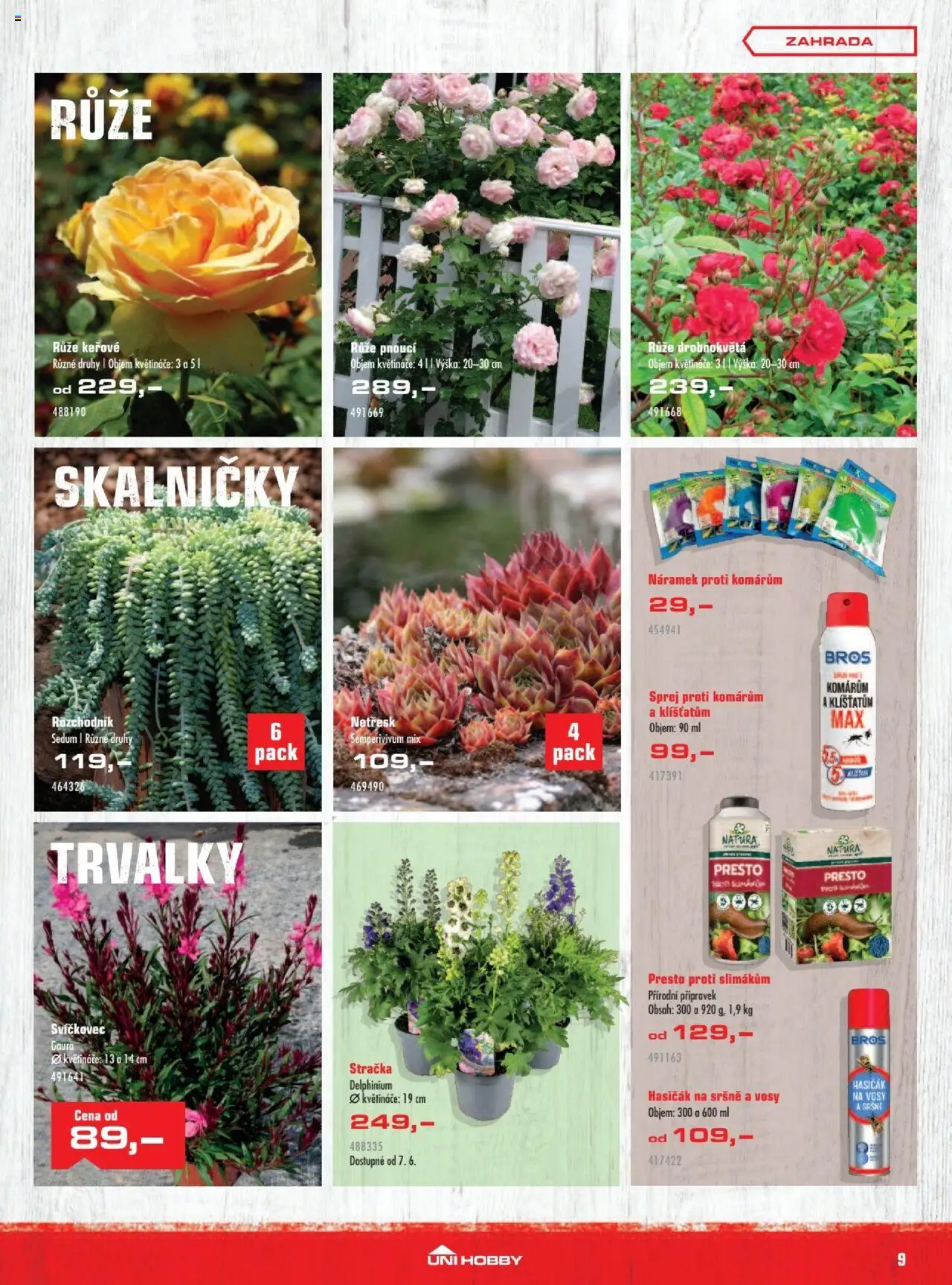 Uni Hobby leták od 28.05.2025 | Strana: 9 | Produkty: Květináče, Zahrada