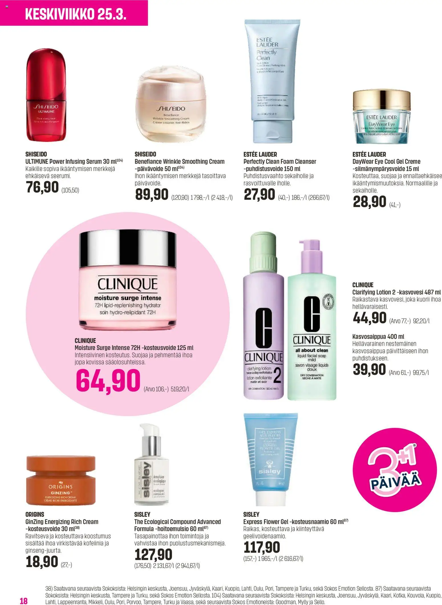 Sokos tarjoukset - Emotion 3plus1 – voimassa 25.03.2026 alkaen | Sivu: 18 | Tuotteet: Silmänympärysvoide