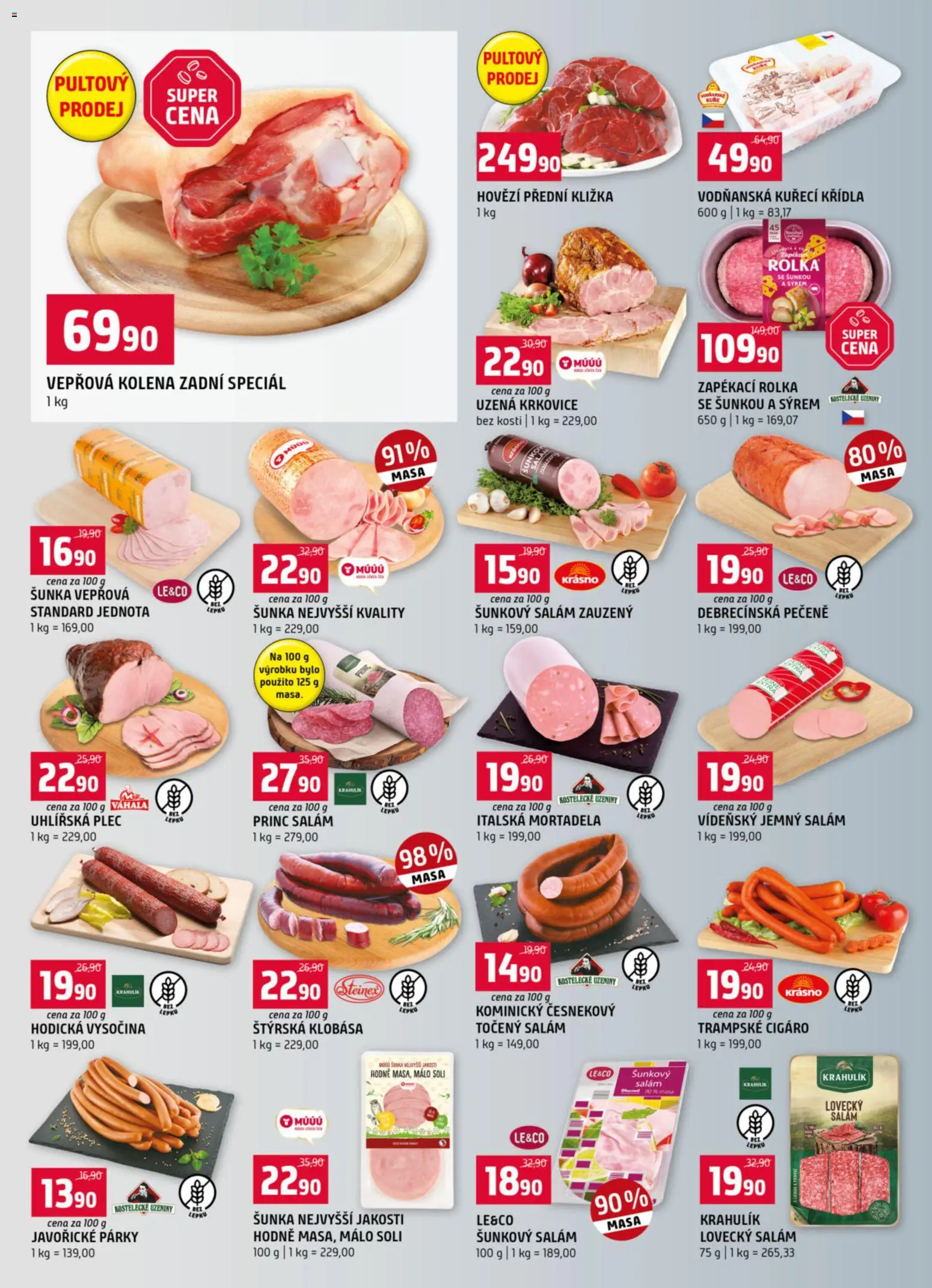 Terno leták od 08.04.2026 | Strana: 2 | Produkty: Hovězí, Šunkový salám, Vysočina, Uzená krkovice