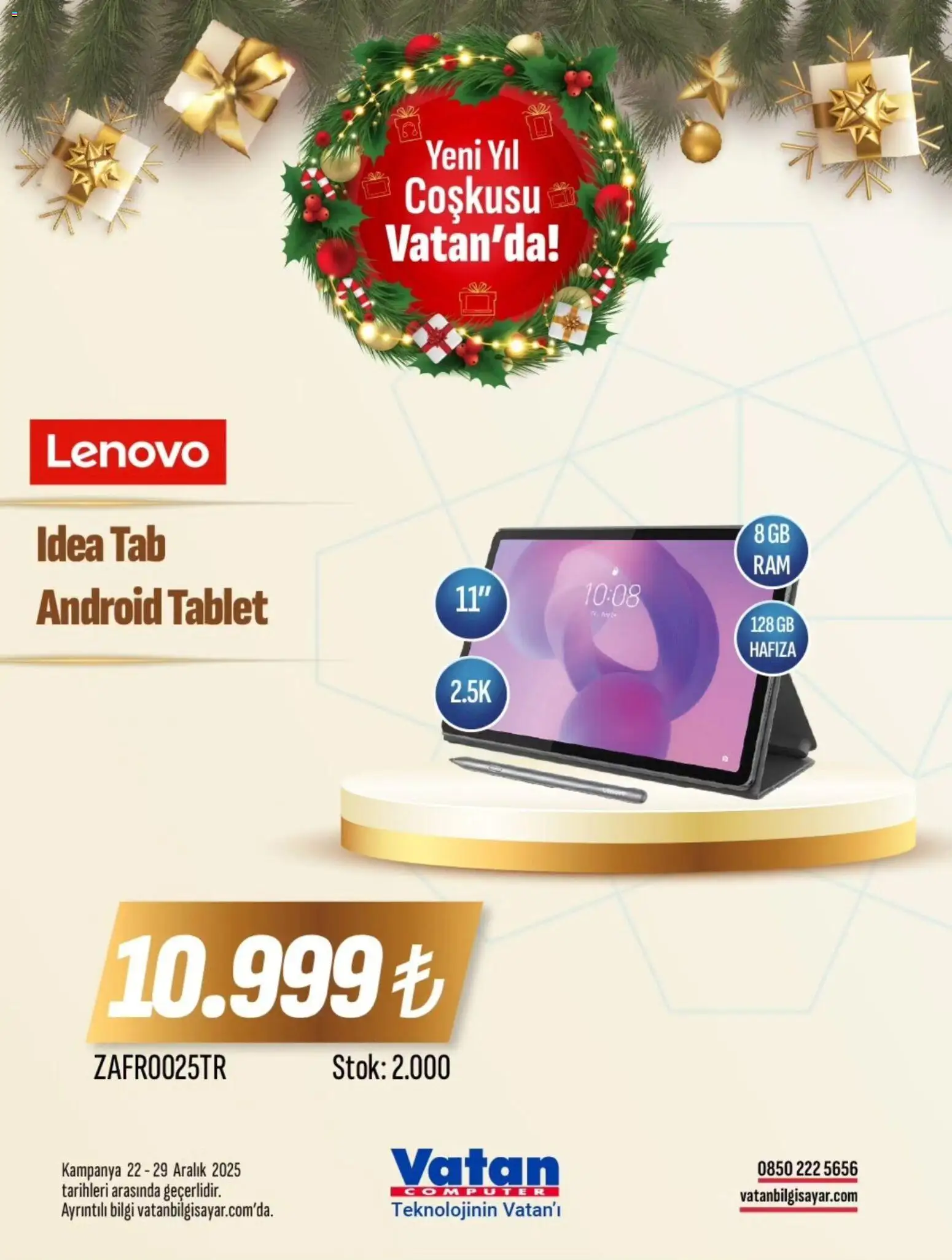 Vatan Bilgisayar İndirim - 22.12.2025 tarihinden itibaren geçerlidir | Sayfa: 4 | Ürünler: Tablet