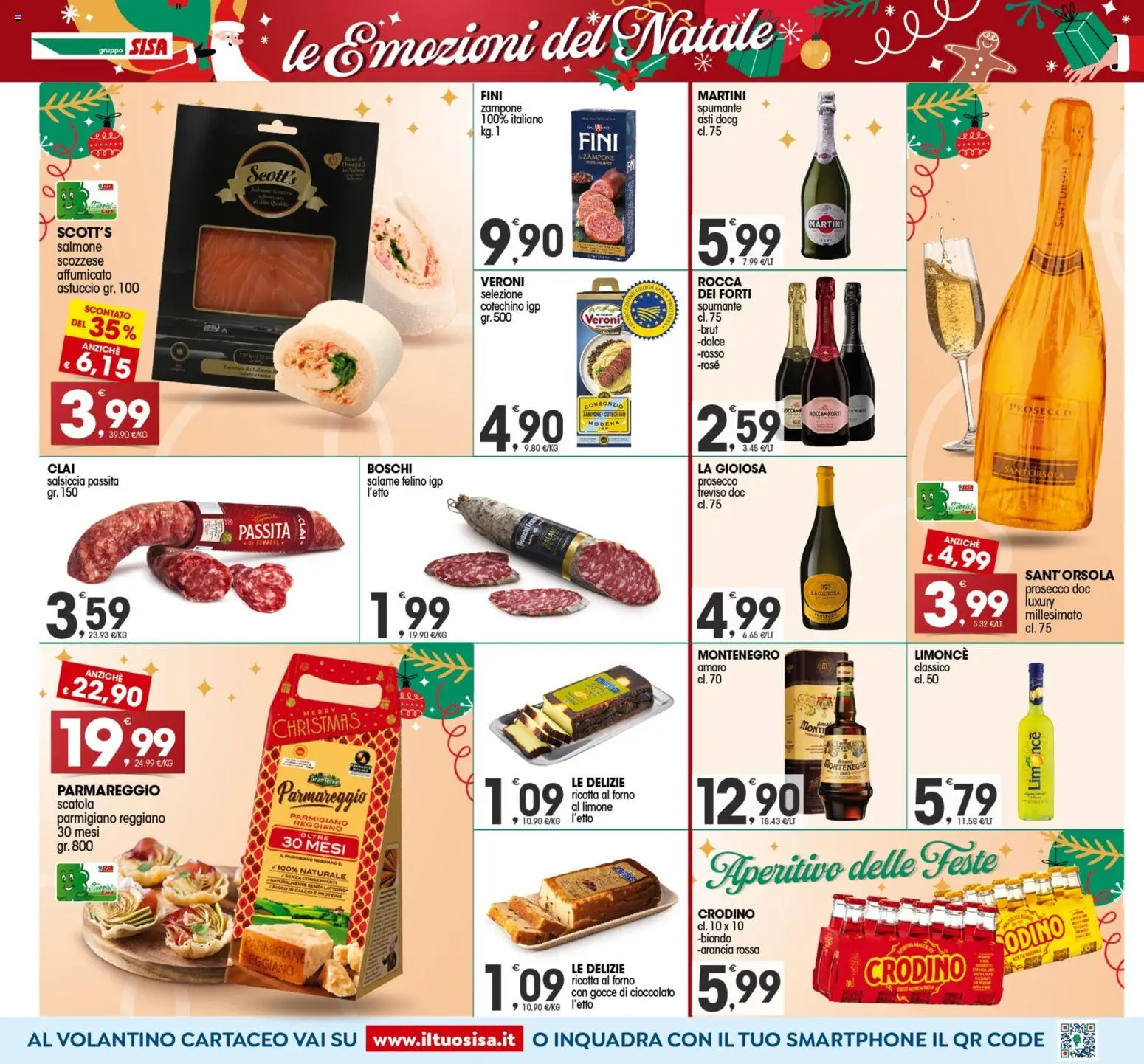Volantino SISA del 16.12.2025 | Pagina: 5 | Prodotti: Salame, Spumante, Parmigiano, Scatola