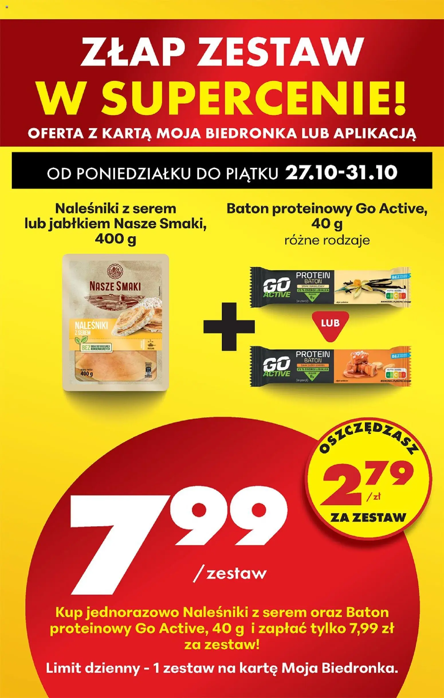 Biedronka gazetka od 27.10.2025 | Strona: 85 | Produkty: Karta, Baton, Naleśniki, Pancakes