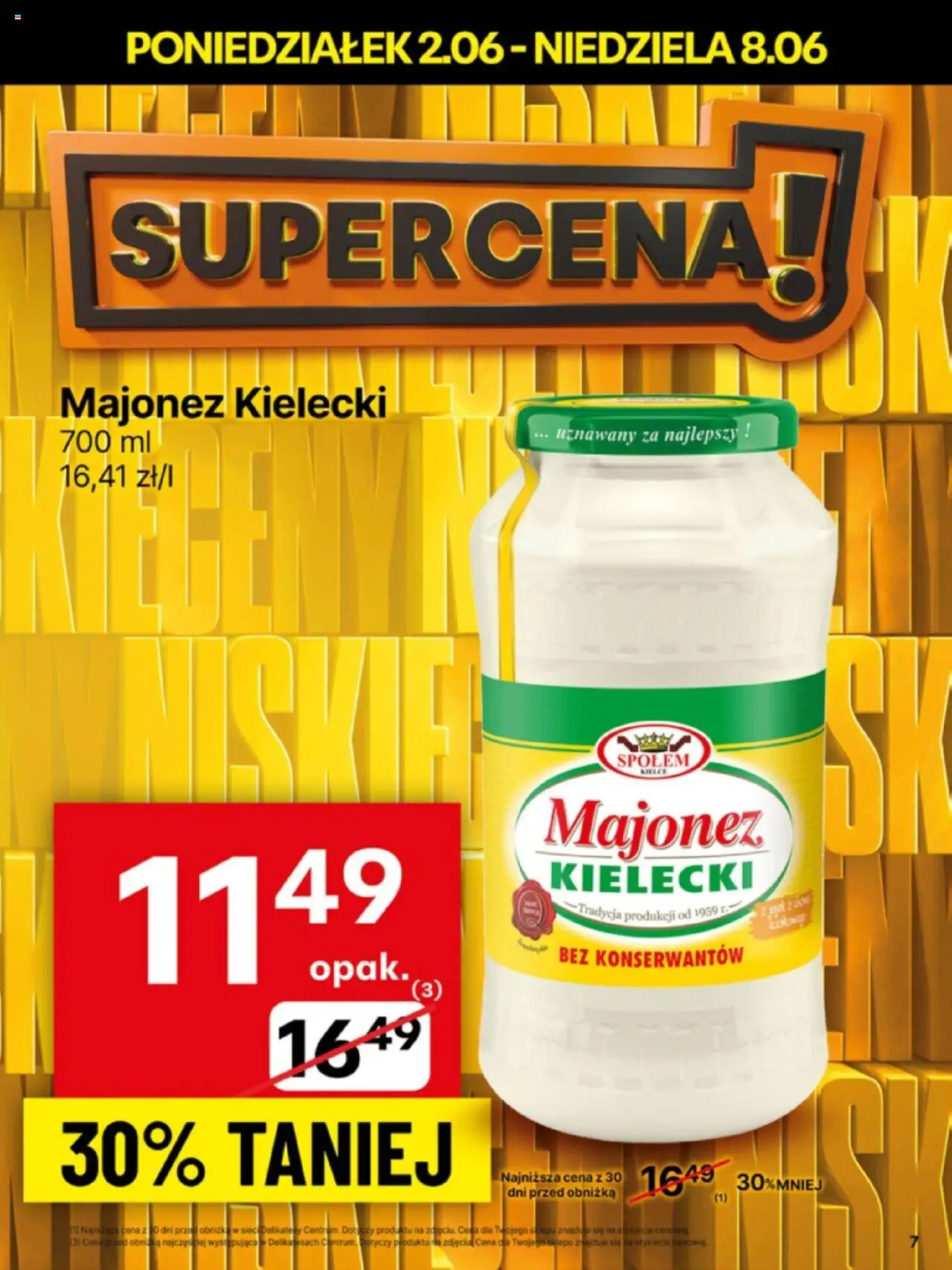 Delikatesy Centrum Gazetka - Sklepy Własne od 02.06.2025 | Strona: 7 | Produkty: Majonez