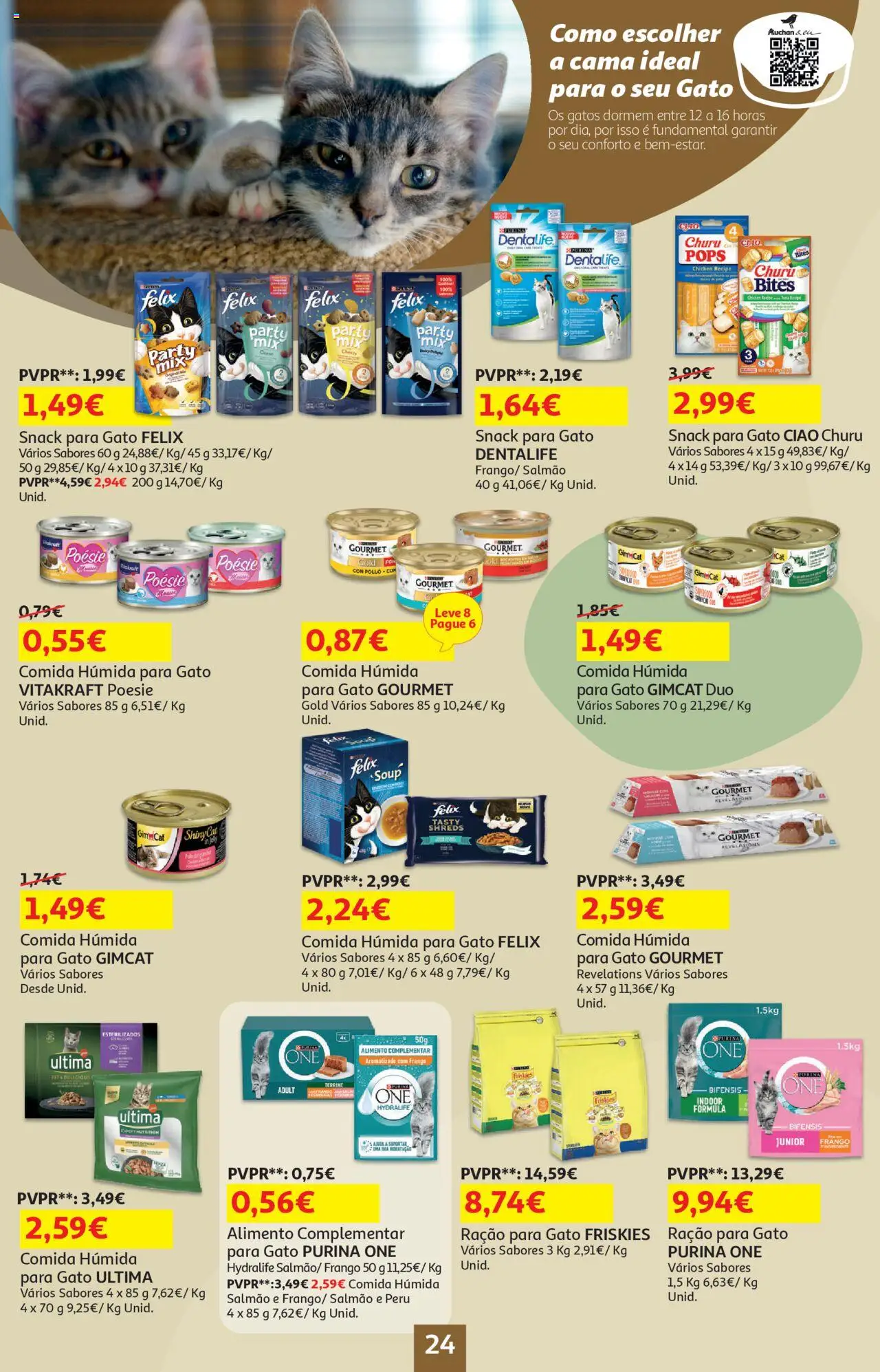Auchan - Uma cozinha de Chef │ válido de 18.09.2025 | Página: 24 | Produtos: Purina one, Frango, Peru, Salmão