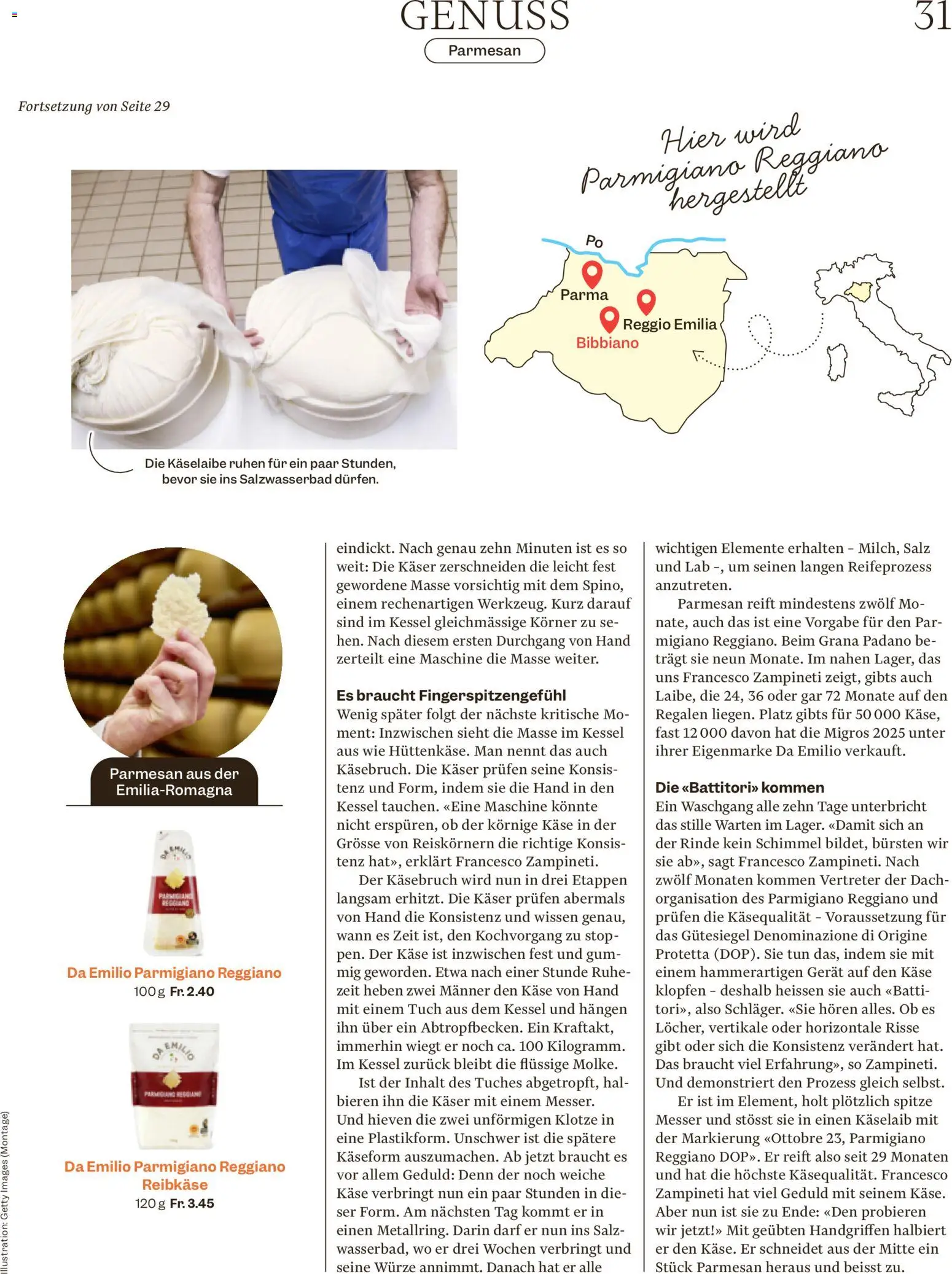 Migros aktionen Magazin – gültig ab 15.04.2026 | Seite: 31 | Produkte: Käse, Salz, Kessel