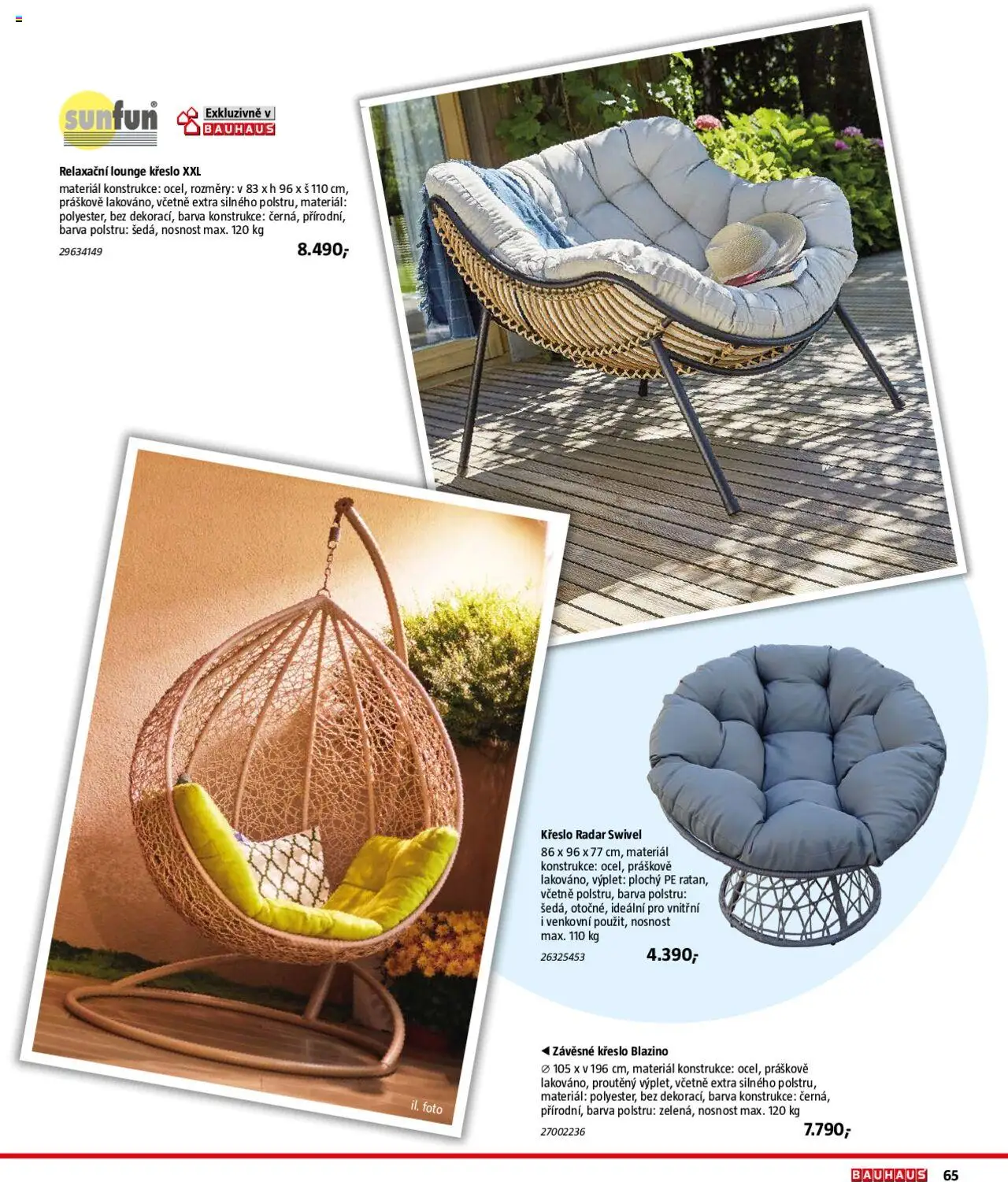 Bauhaus katalog Zahradní nábytek od 01.04.2025 | Strana: 65 | Produkty: Křeslo