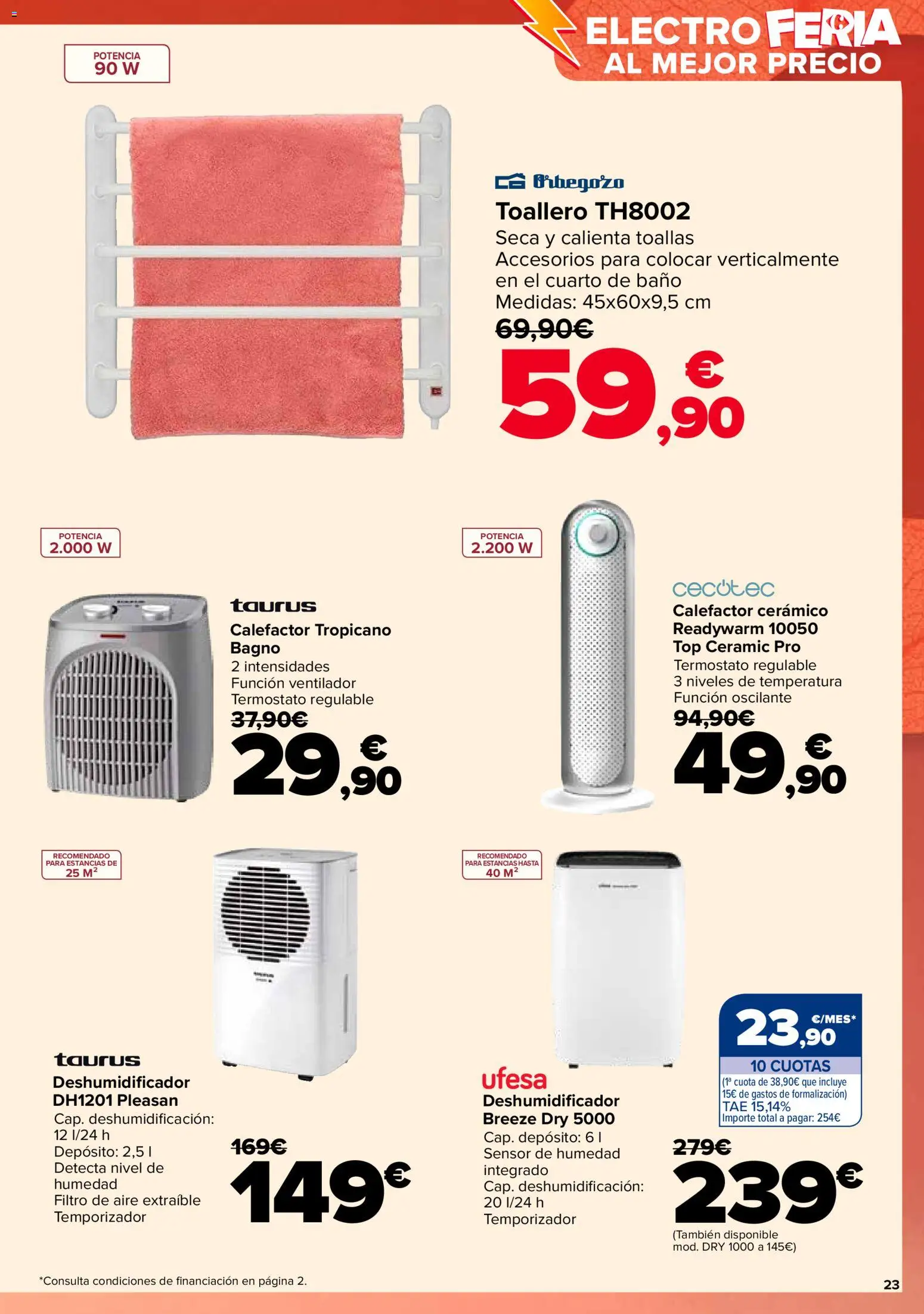 Carrefour folleto │ válido desde el 28.10.2025 | Página: 23 | Productos: Toallero, Ventilador, Baño