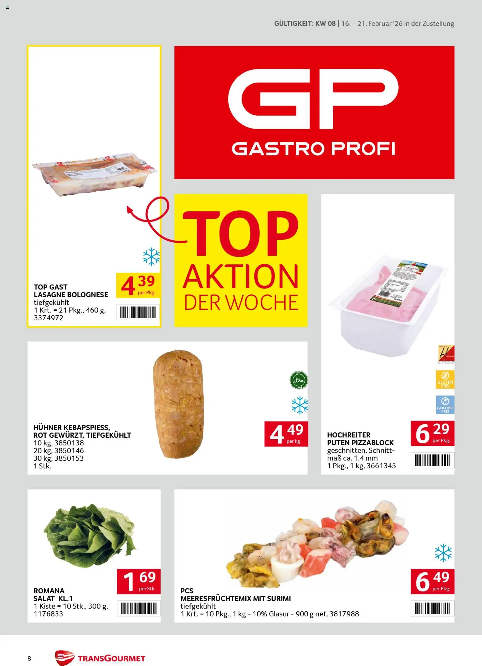 Transgourmet Zustellaktion gültig ab 16.02.2026 | Seite: 8