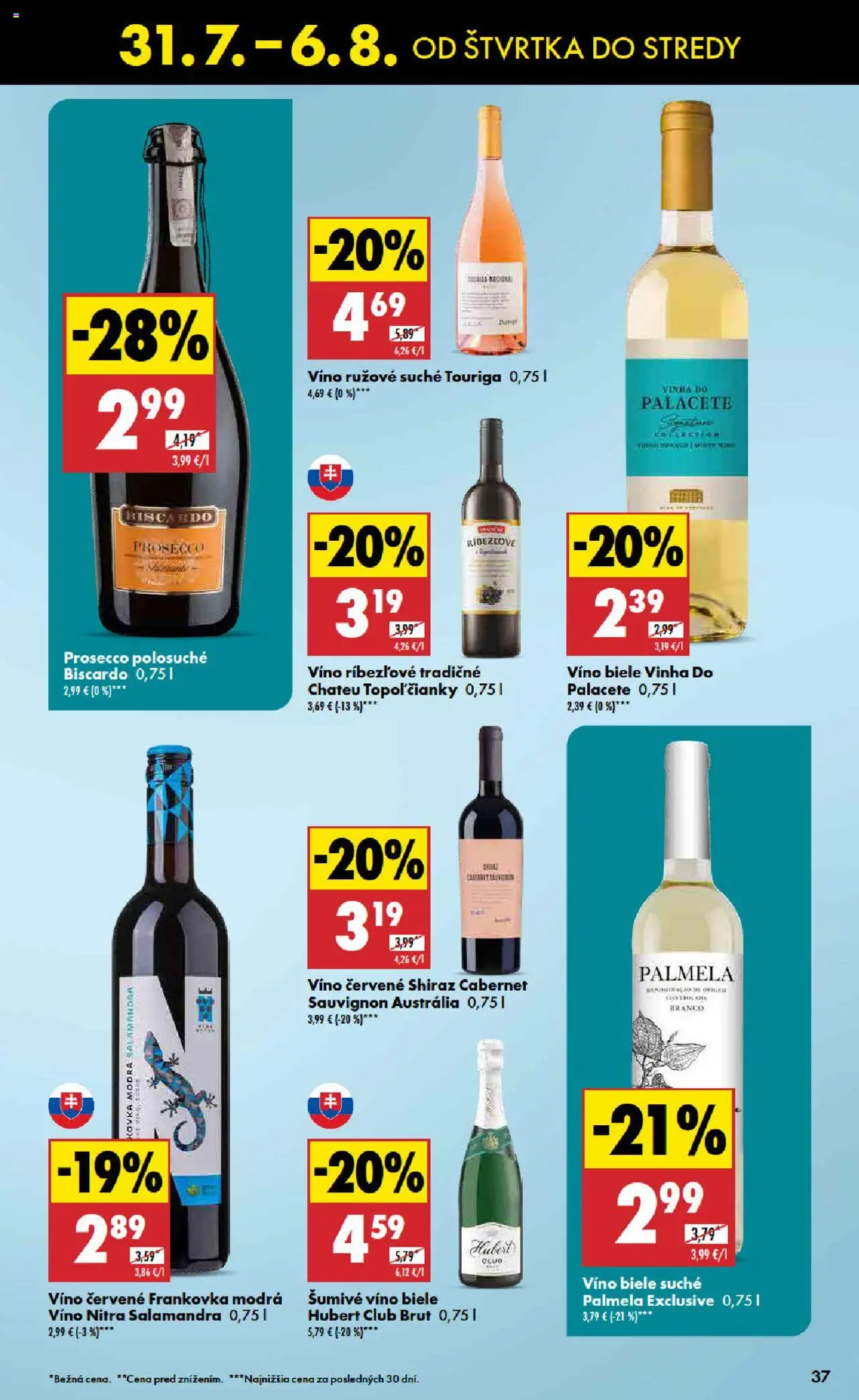 Biedronka leták │ platný od 31.07.2025 | Strana: 37 | Produkty: Biele víno, Víno, Prosecco, Šumivé víno