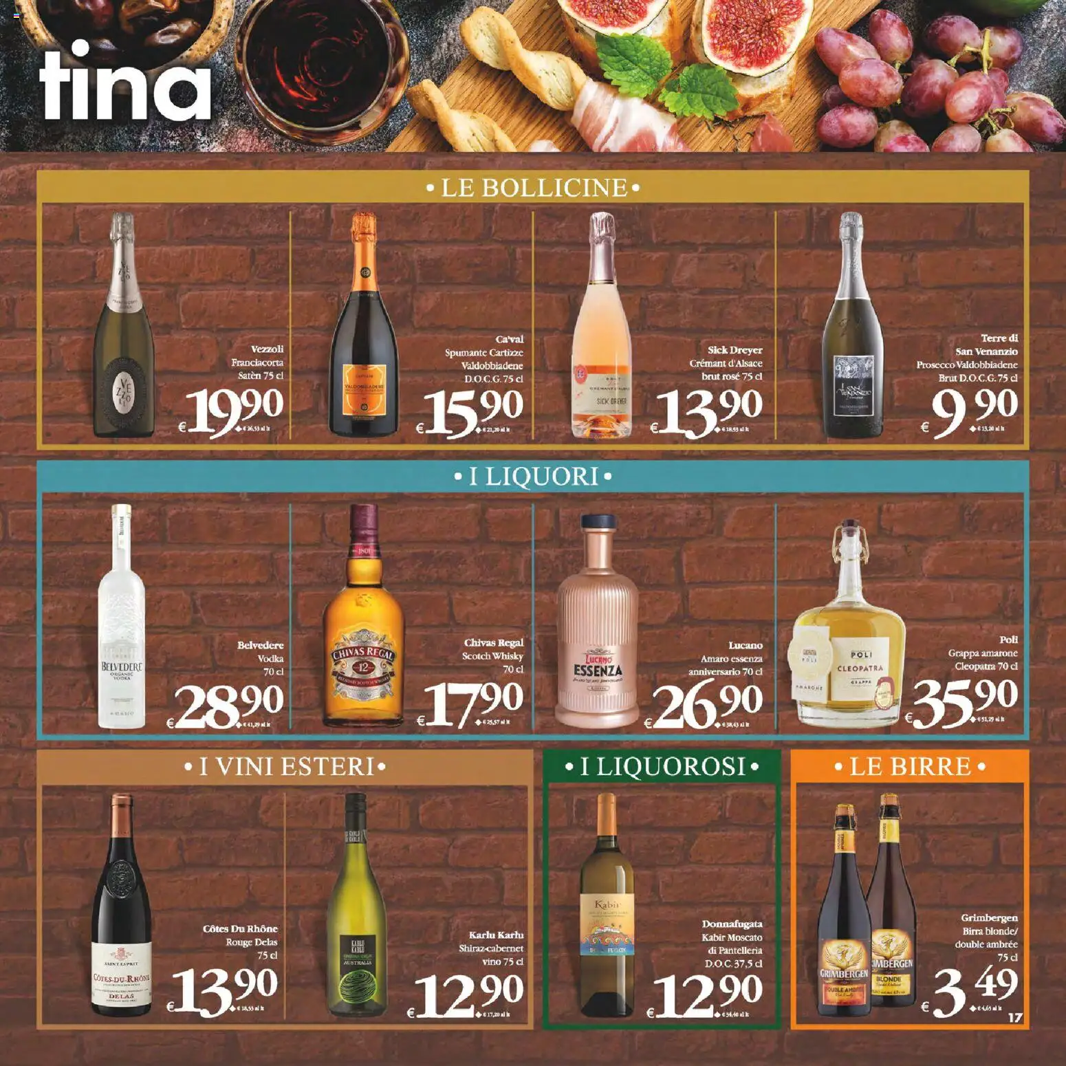 Volantino Decò del 06.03.2026 | Pagina: 17 | Prodotti: Vodka, Prosecco, Spumante, Amaro