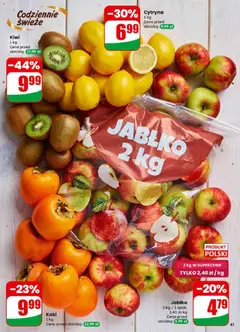 Pogląd oferty "Kiwi, 1 kg Cena przed obniżką: 17,99 zł" - ważna od 10.12.2025 | Strona: 43