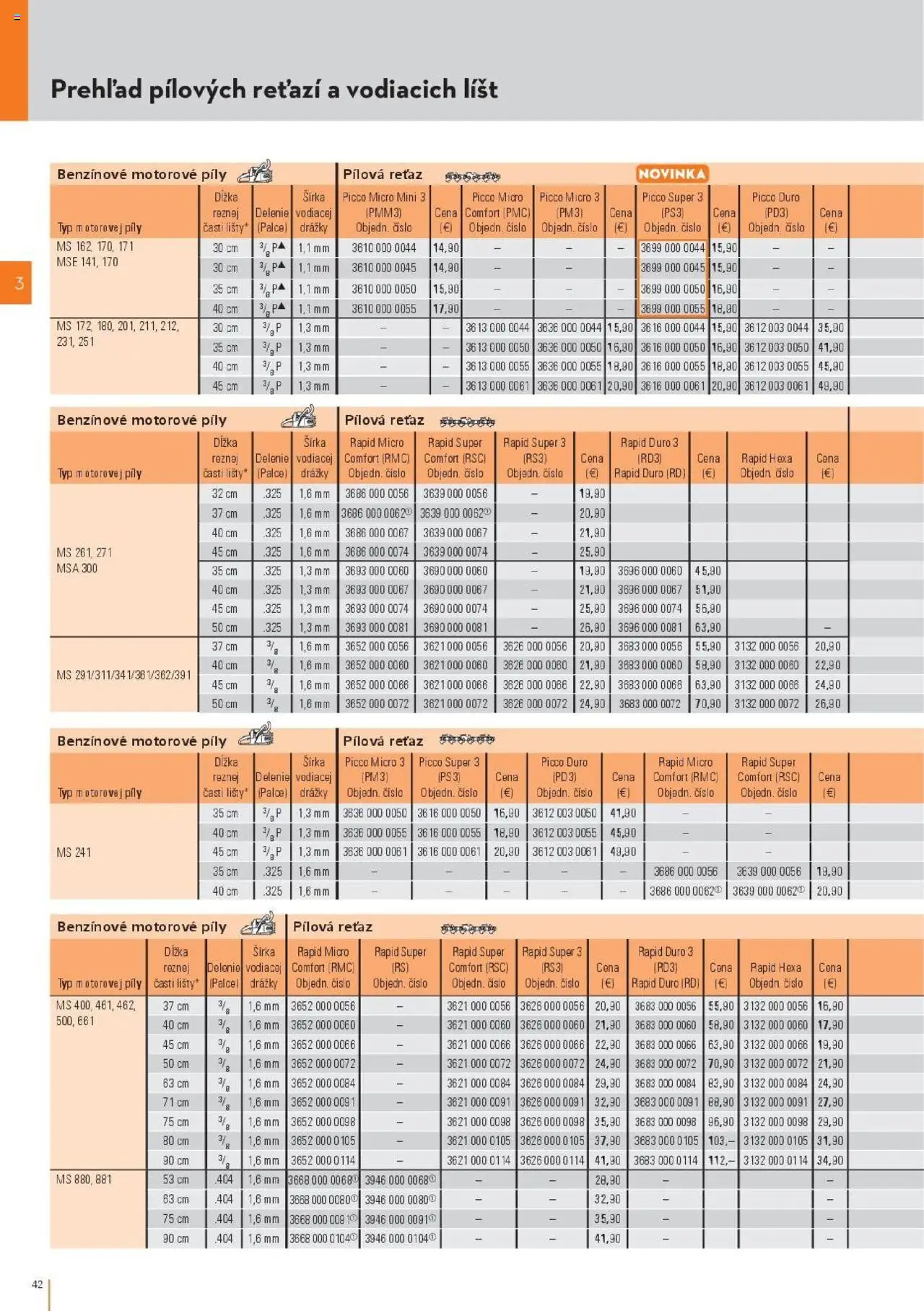 Nové STIHL akcie – leták je platný od 29.09.2025 | Strana: 42