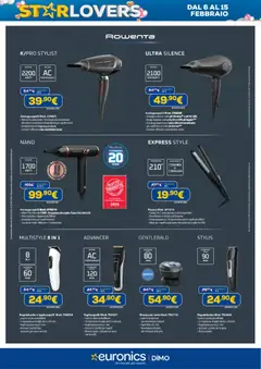 Anteprima del volantino Euronics Piemonte catalogo valido a partire dal 06.02.2026 | Pagina: 3 | Prodotti: Rasoio, Regolabarba, Asciugacapelli