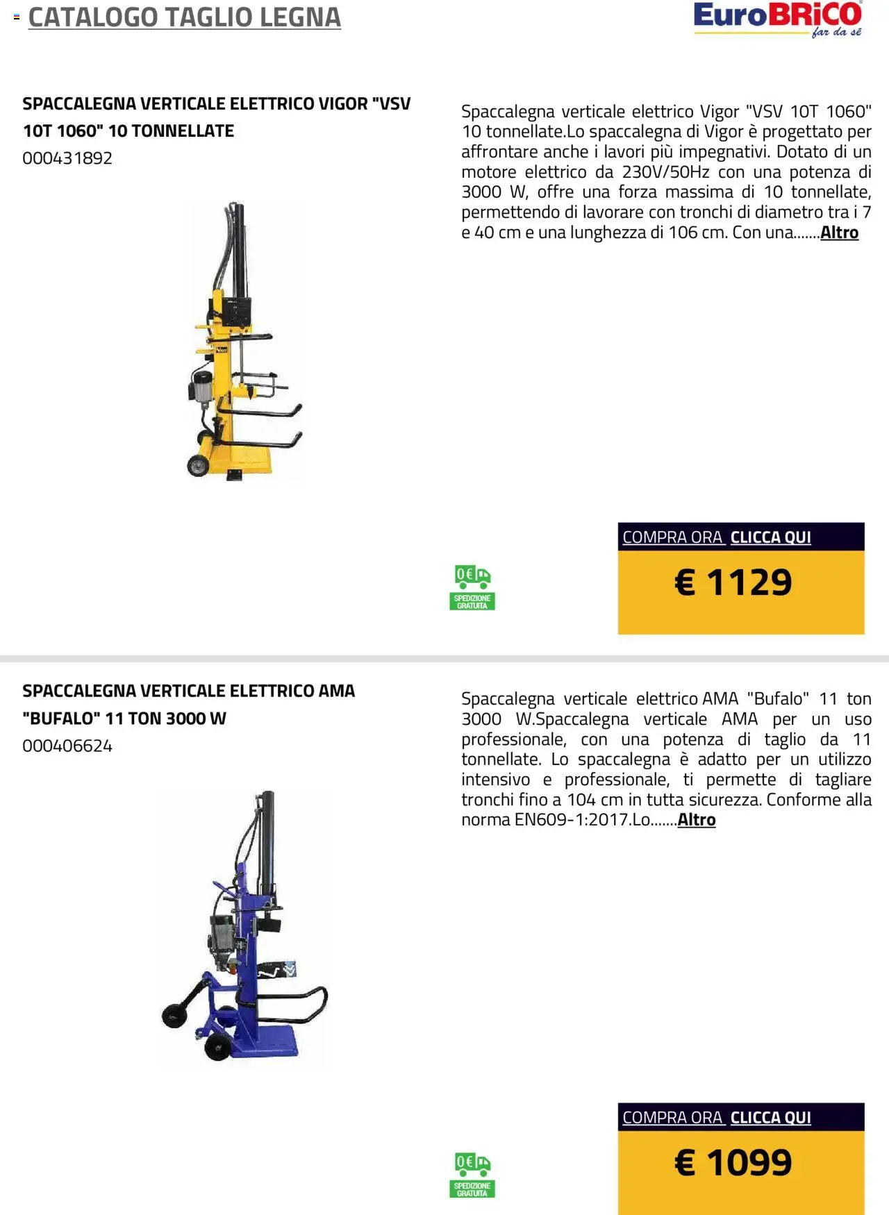 Volantino Eurobrico del 23.07.2025 | Pagina: 10 | Prodotti: Bufalo