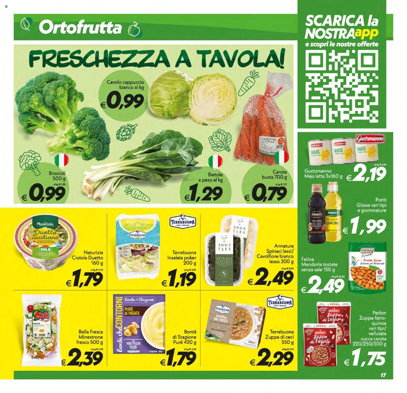 Volantino SuperConveniente del 05.01.2026 | Pagina: 17 | Prodotti: Carota, Insalata, Fagioli, Broccoli