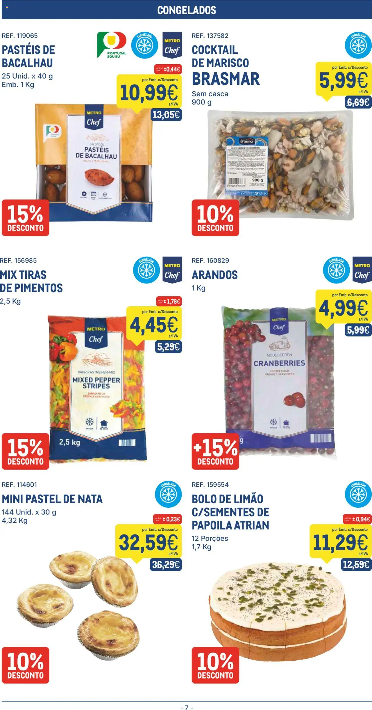 Makro folheto │ válido de 19.08.2025 | Página: 7 | Produtos: Bacalhau, Bolo, Nata