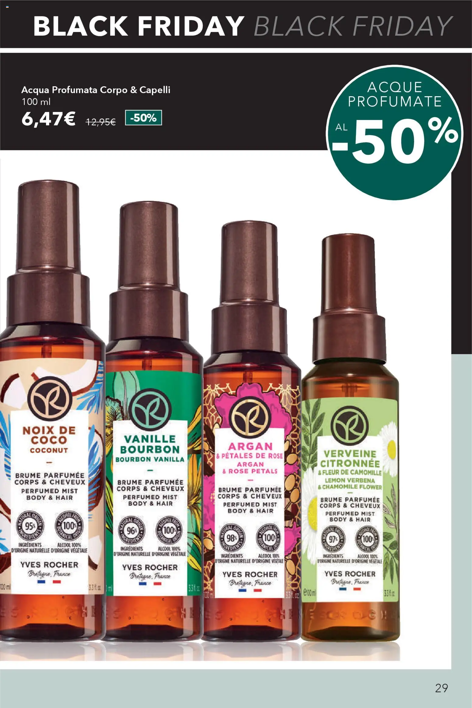 Volantino Yves Rocher del 11.11.2025 | Pagina: 29 | Prodotti: Bourbon, Acqua