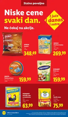 C Vanilin šećer, 6 komada; 1 kom. = 12.67 - pregled Lidl kataloga - važi od 02.04.2026 | Strana: 42 | Proizvode: Maslac, Šećer, Podravka, Sos