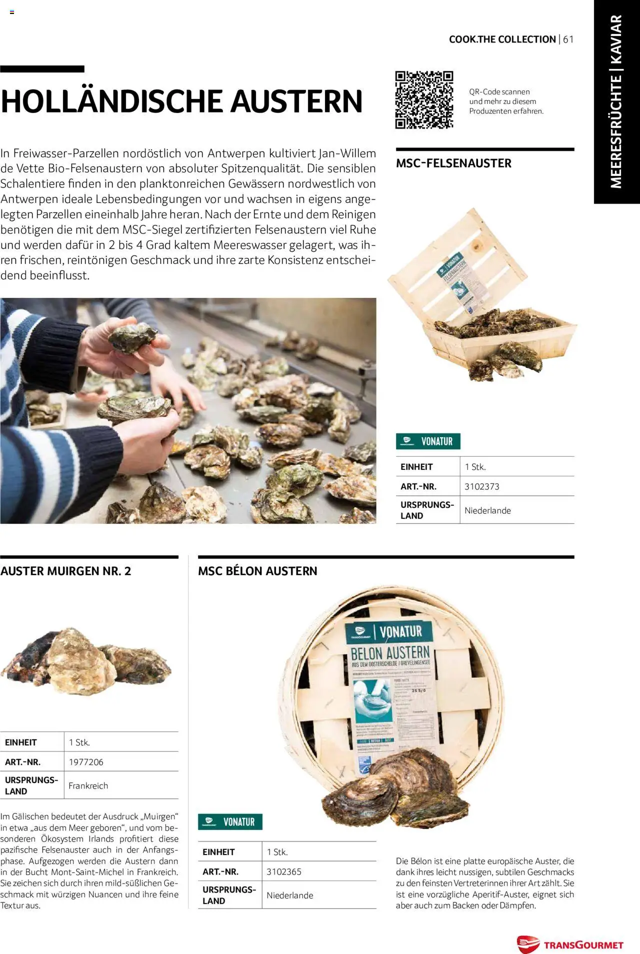 Transgourmet Cook Look-Book gültig ab 01.09.2023 | Seite: 61 | Produkte: Meeresfrüchte