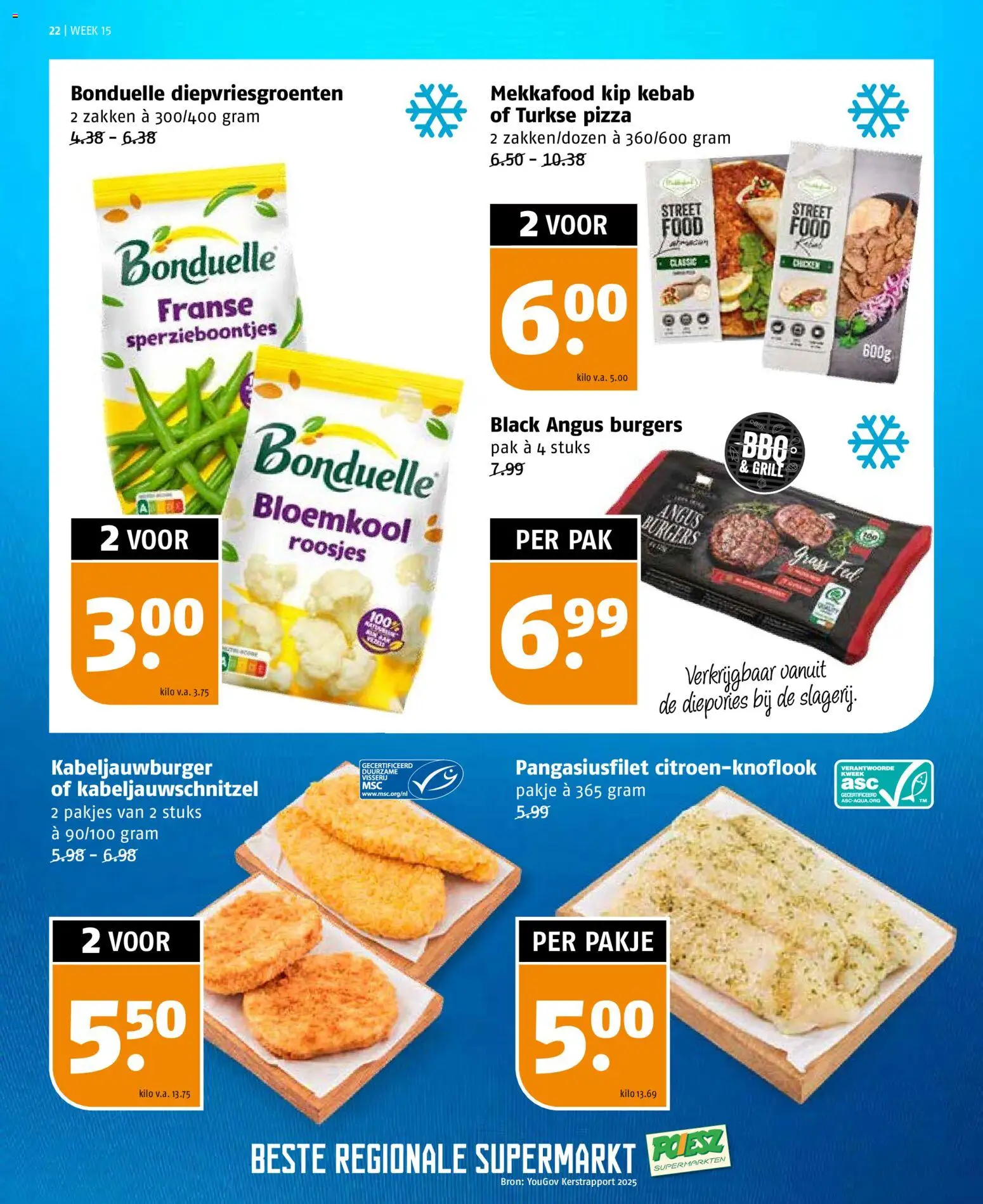 {H1} | Pagina: 22 | Producten: Bloemkool, Pizza, Kip